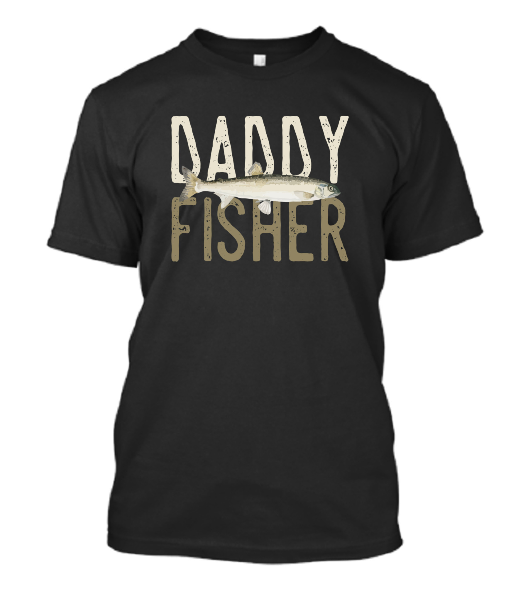 Daddy Fisher Fisherman Angler Dad T-Shirt