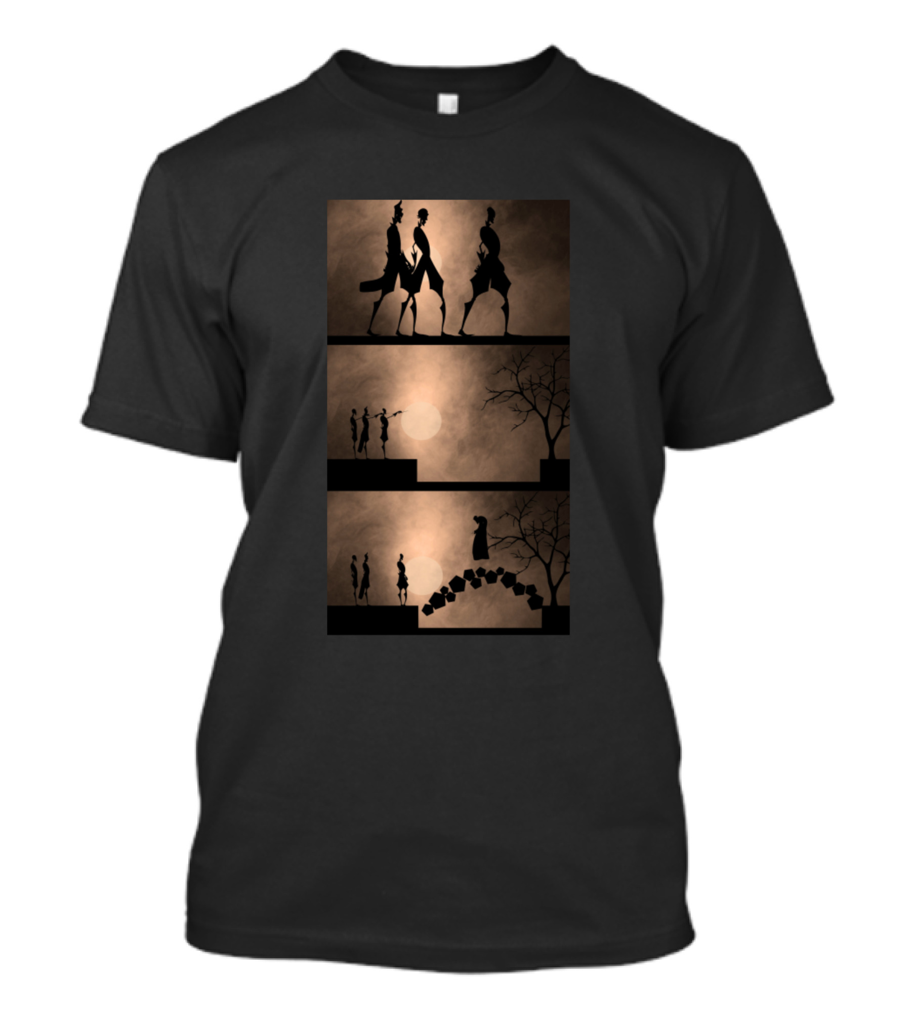 Deathly Hallows Silhouette Trio Journey T-Shirt