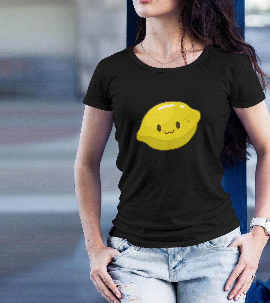Detoxify With Cute Lemon Face T-Shirt