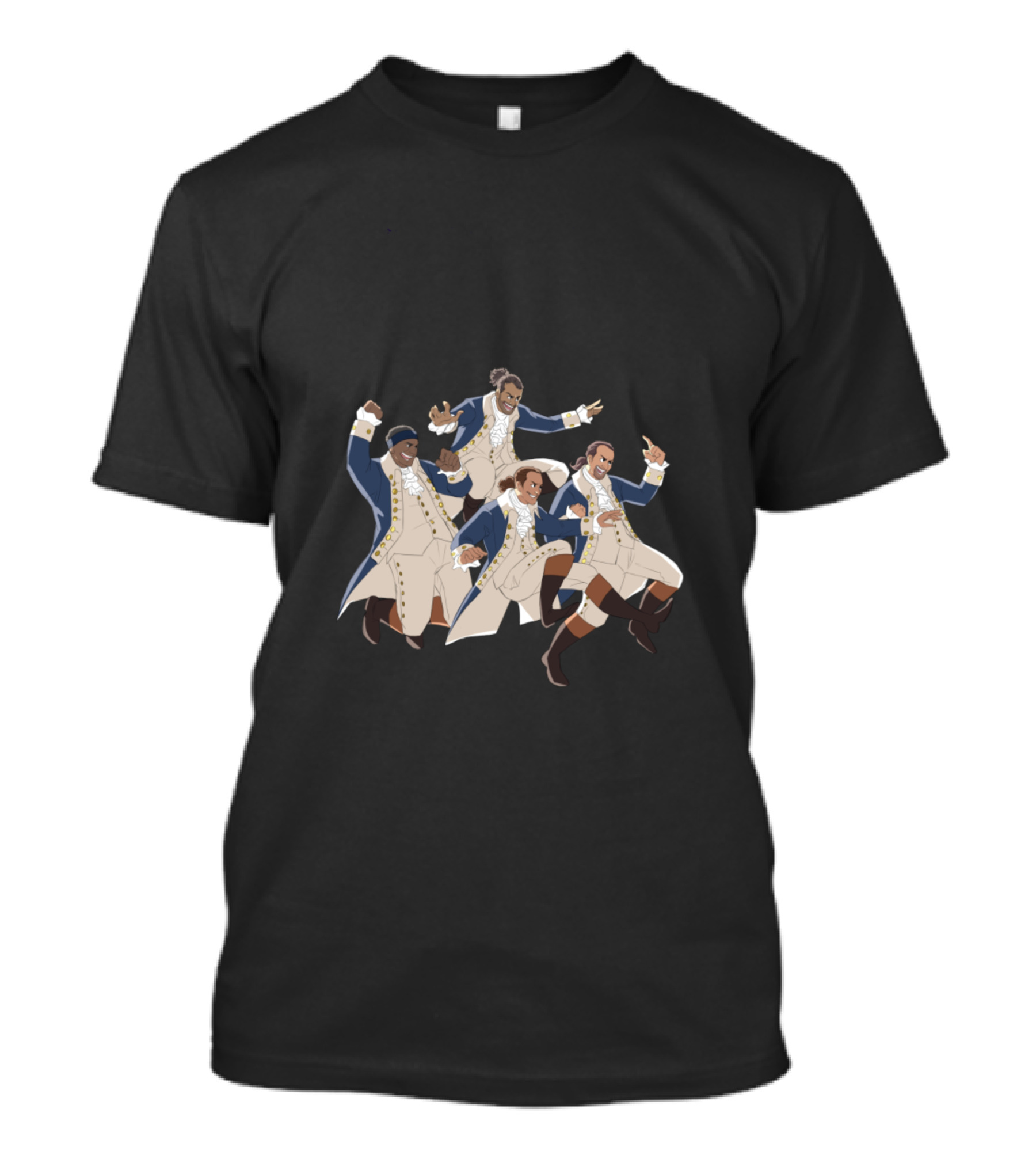 Hamilton Musical Characters In Colonial Outfits With Dance Poses T-Shirt