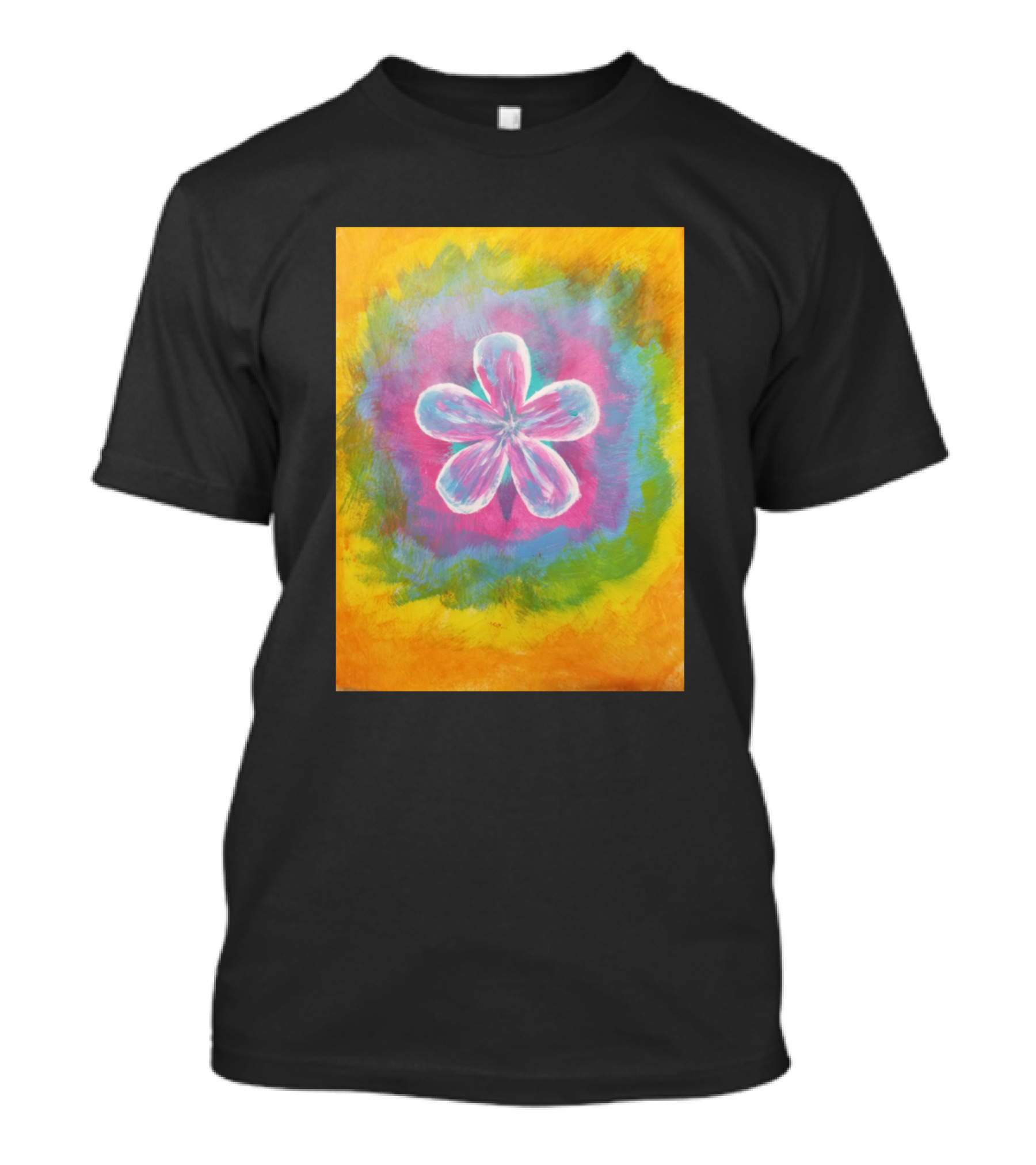 Happy Vibrant Flower Kaleidoscope T-Shirt
