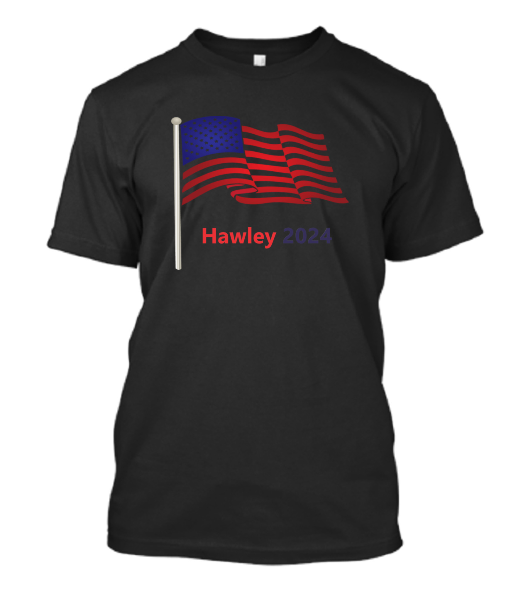 Hawley 2024 American Flag Campaign T-Shirt