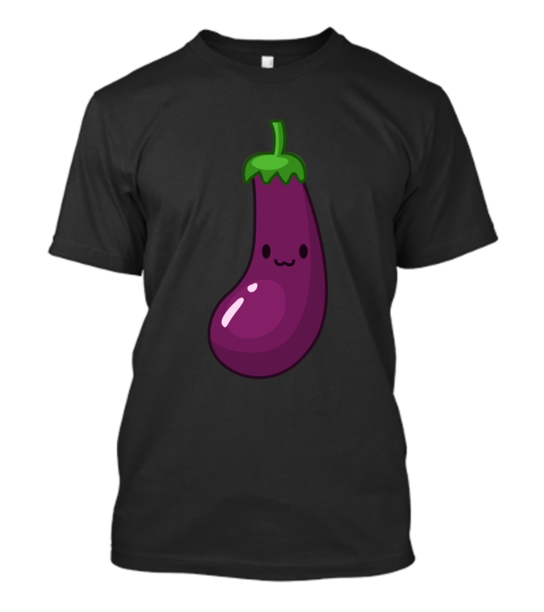 Healthy Kawaii Eggplant With Cute Face T-Shirt