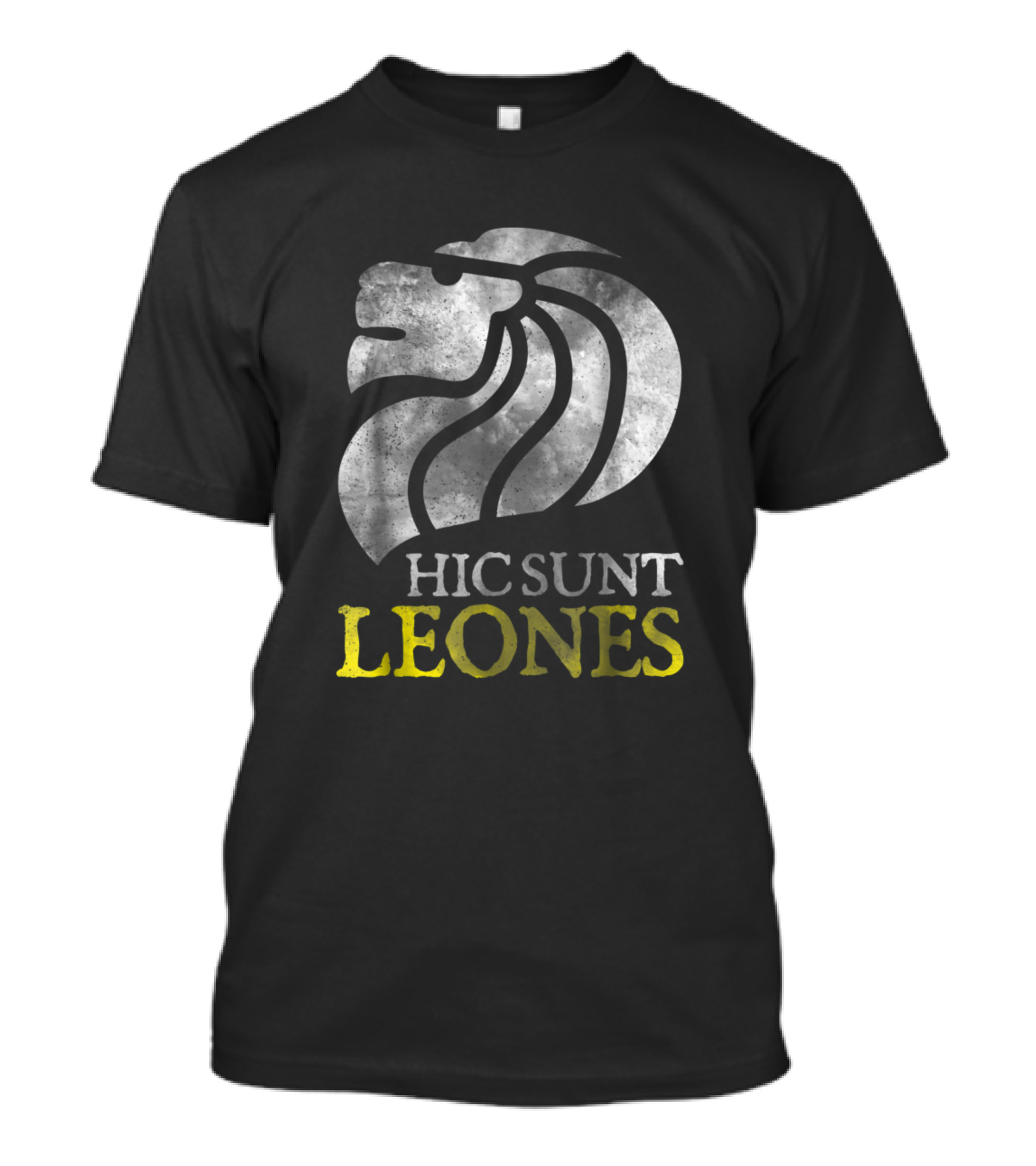 Hic Sunt Leones Lion Emblem There Be Lions Here T-Shirt