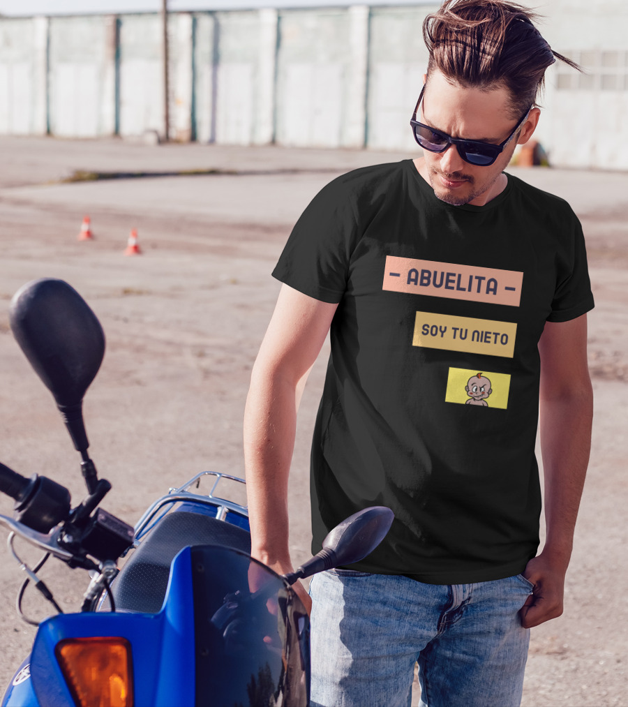 Abuelita Soy Tu Nieto Cartoon Baby T-Shirt