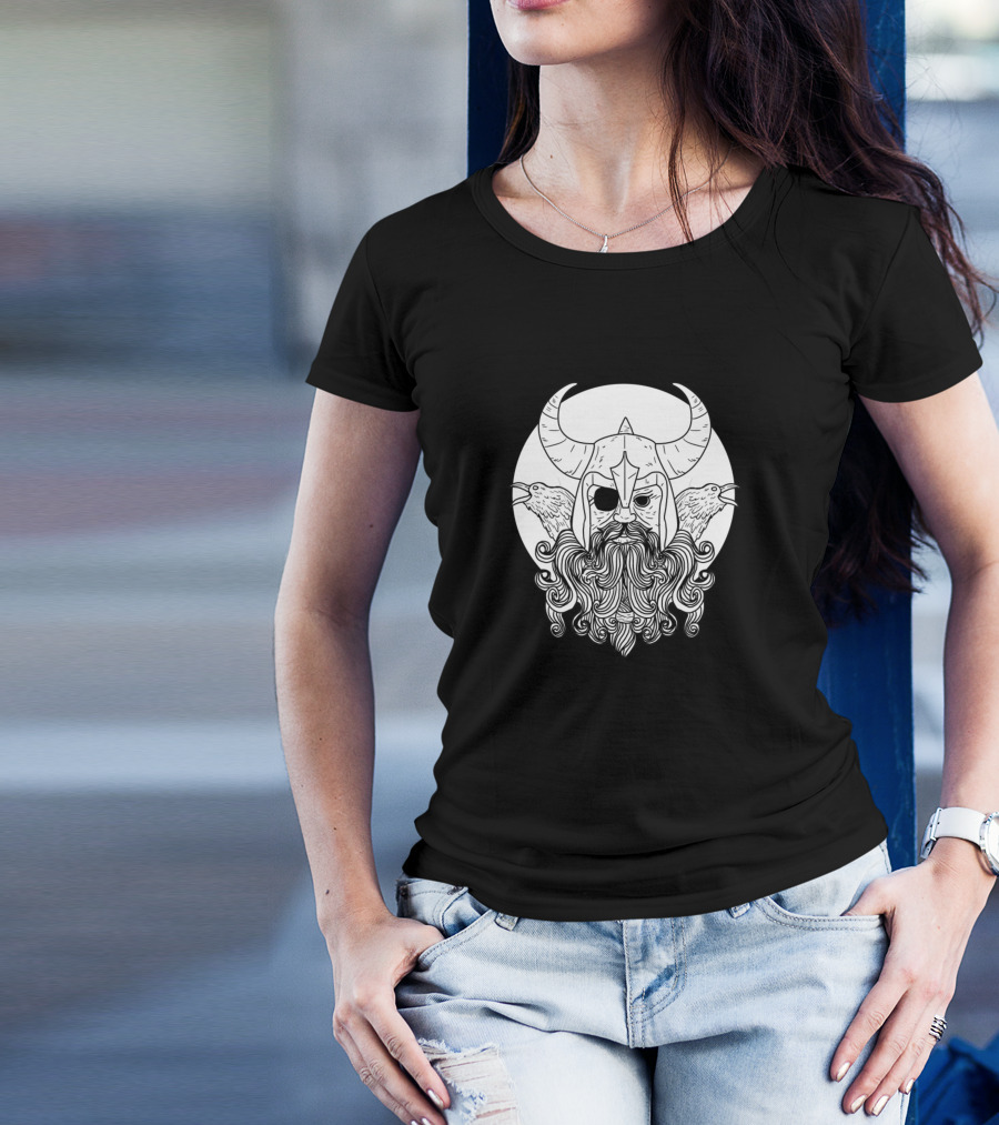 Viking Odin Norse Mythology Valhalla Ravens Victory T-Shirt