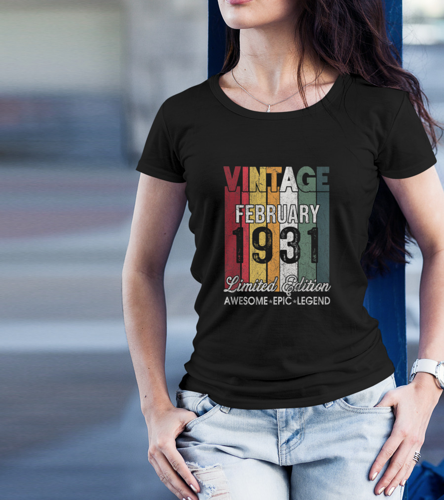 Vintage February 1931 Awesome Epic Legend T-Shirt