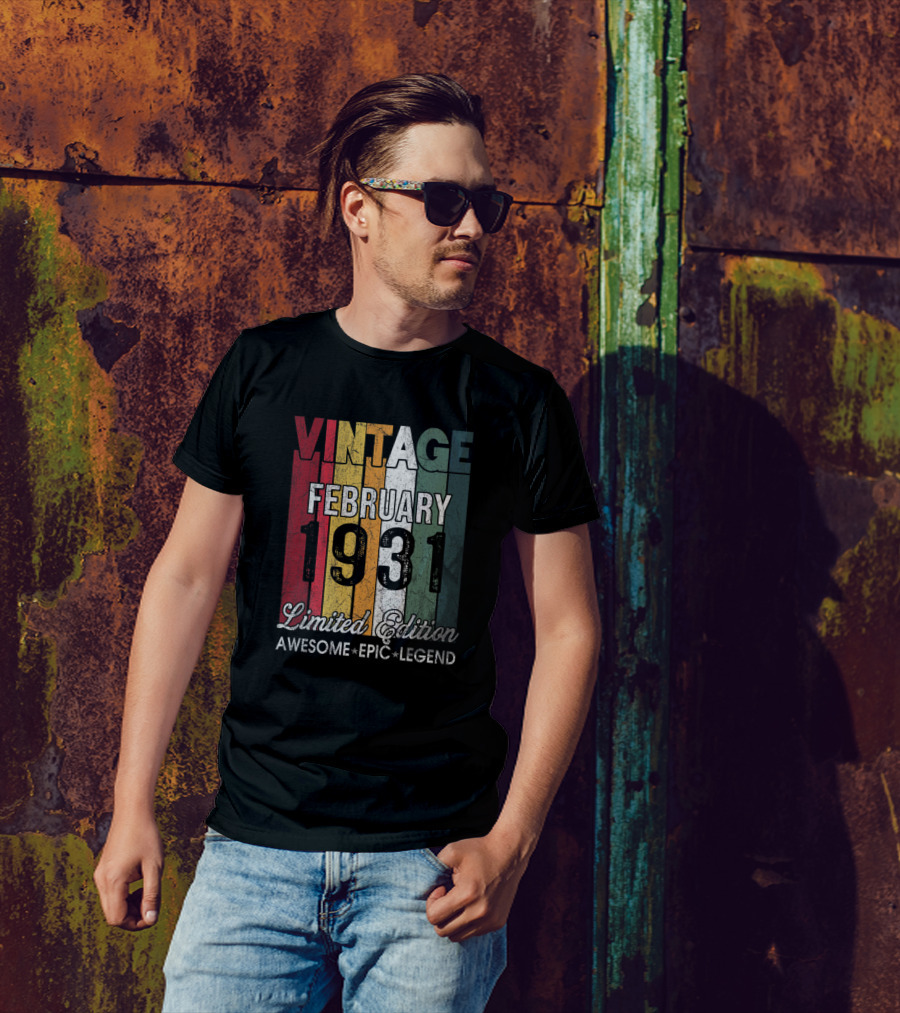 Vintage February 1931 Awesome Epic Legend T-Shirt