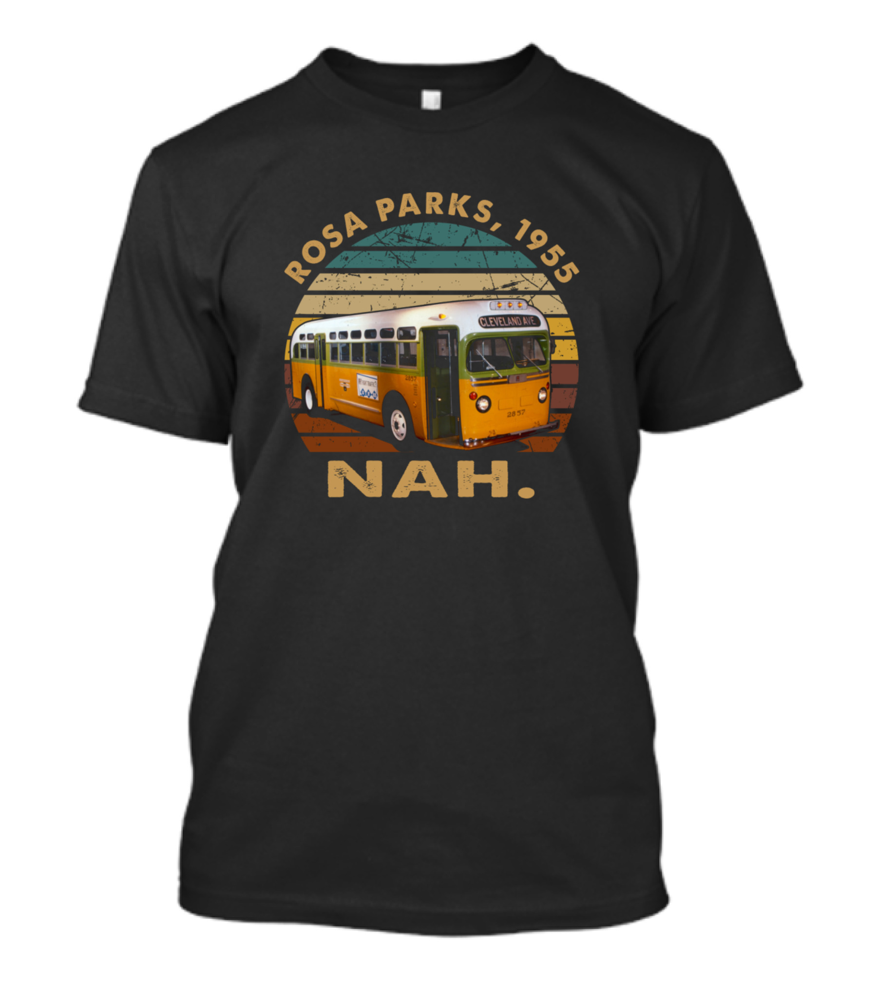 Rosa Parks 1955 Bus Nah Montgomery Vintage Retro T-Shirt