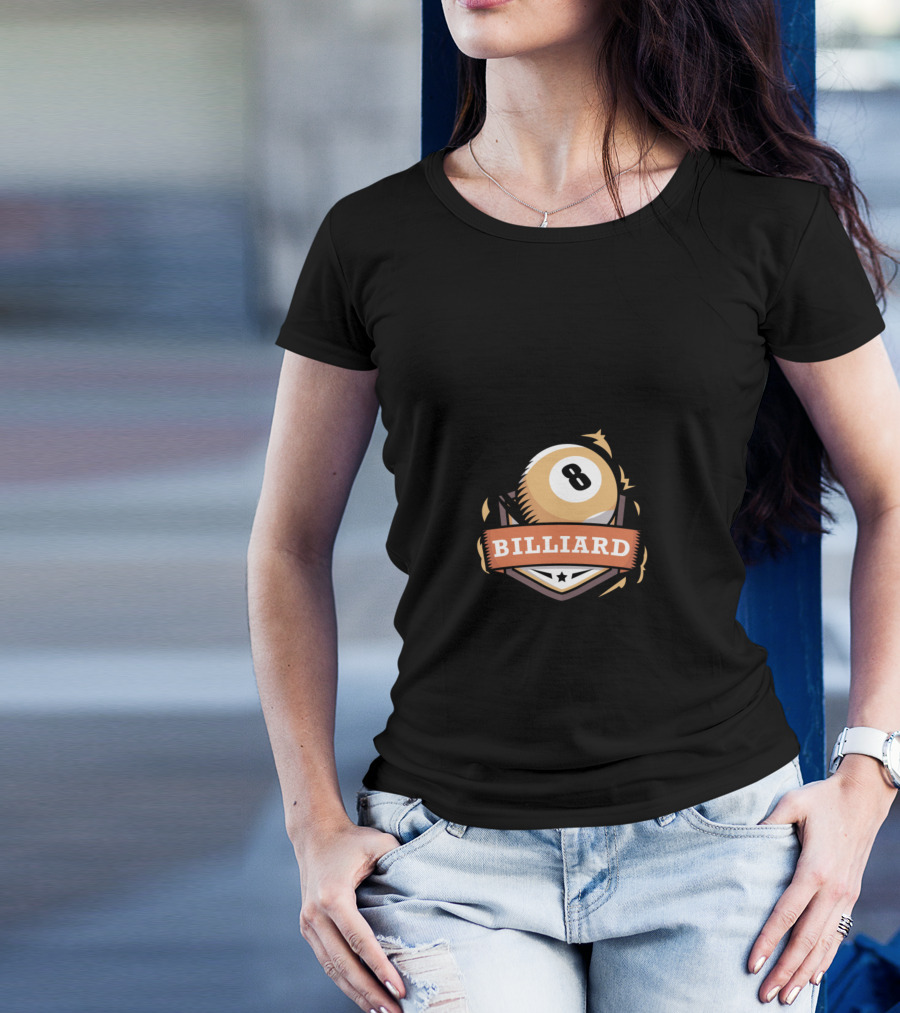 WORLD'S OKAYEST BILLIARD PLAYER 8 BALL T-Shirt