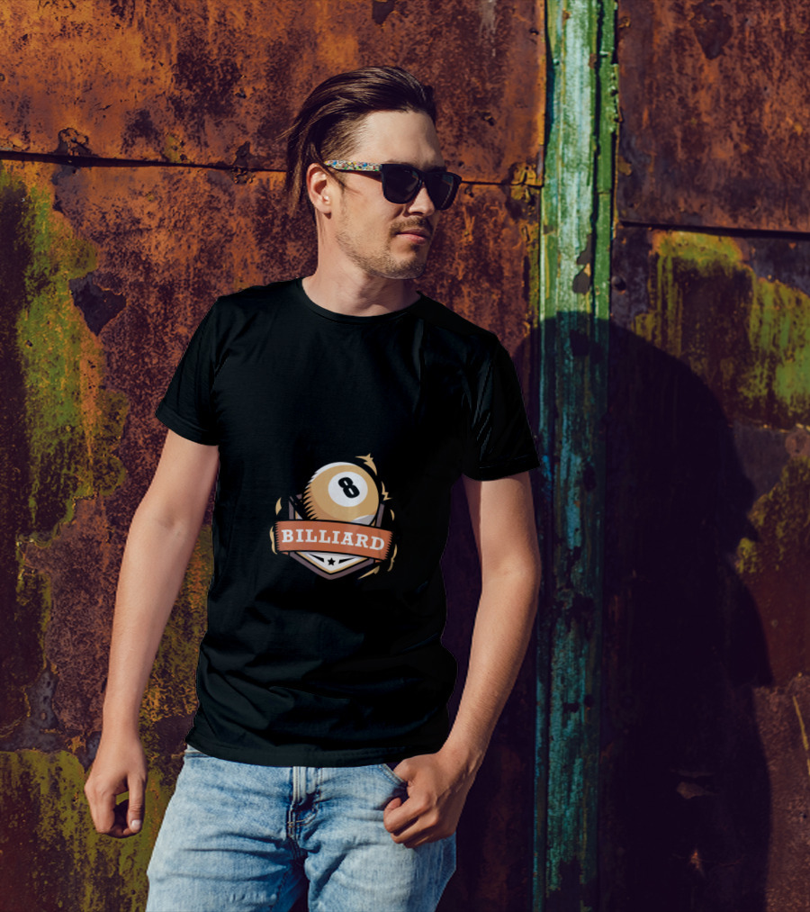 WORLD'S OKAYEST BILLIARD PLAYER 8 BALL T-Shirt