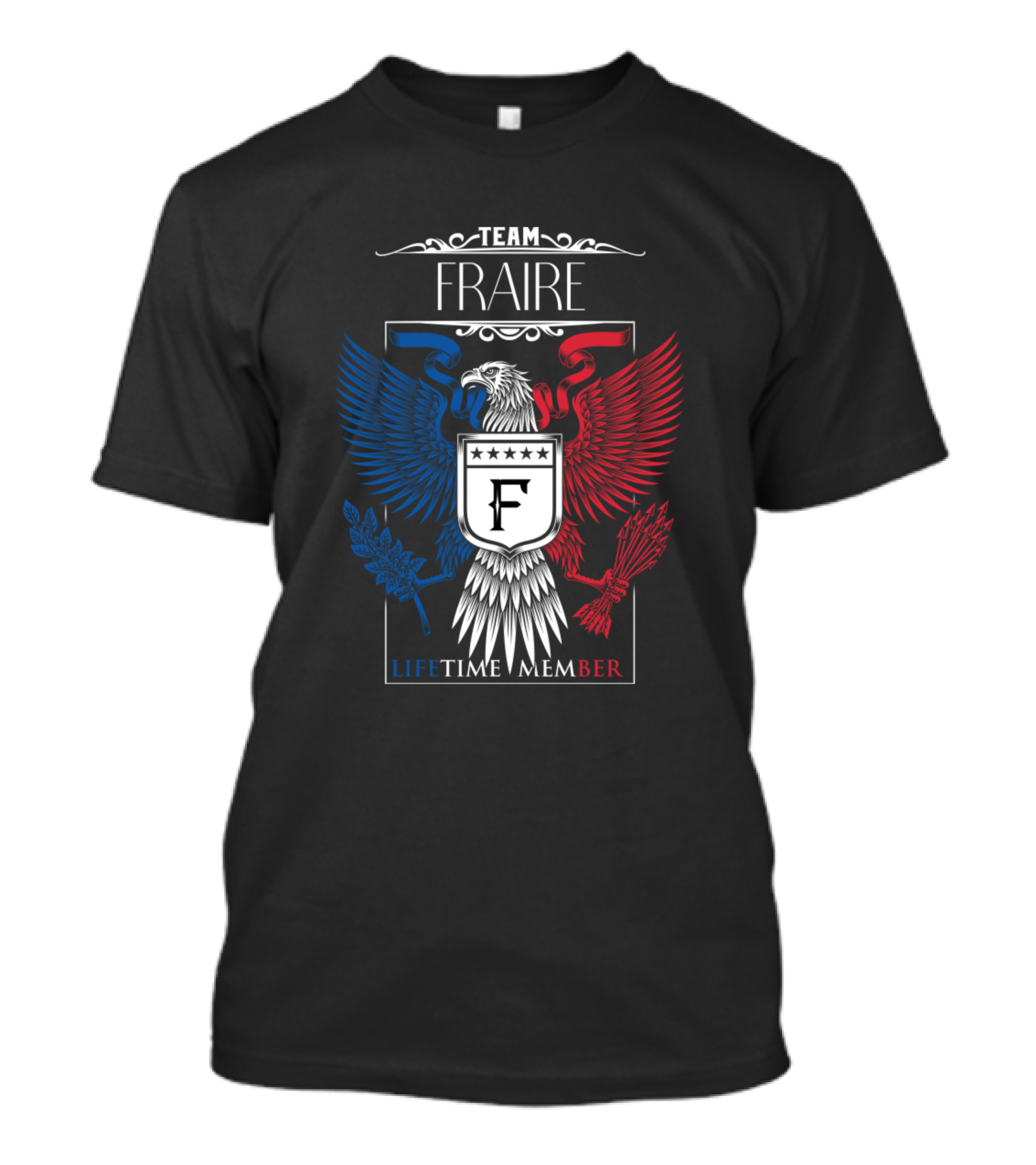 Team Fraire Lifetime Member Fraire Eagle Emblem T-Shirt