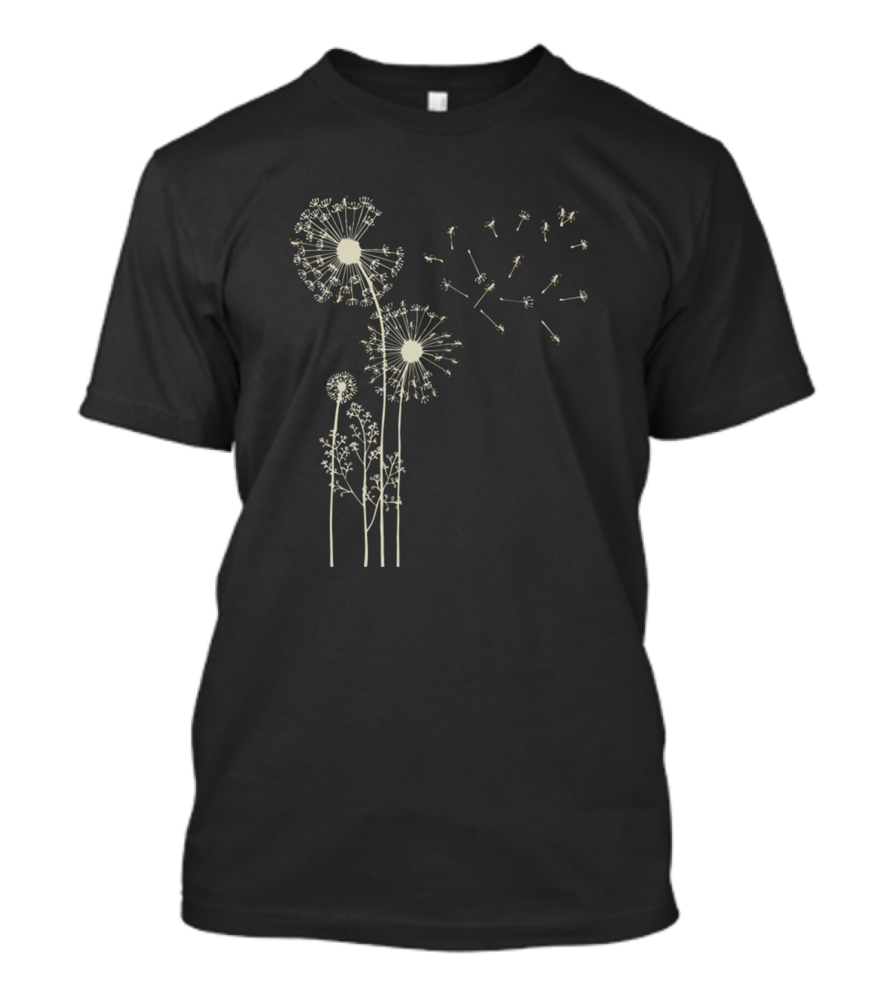 Animal Penguin Dandelion Blossoms T-Shirt