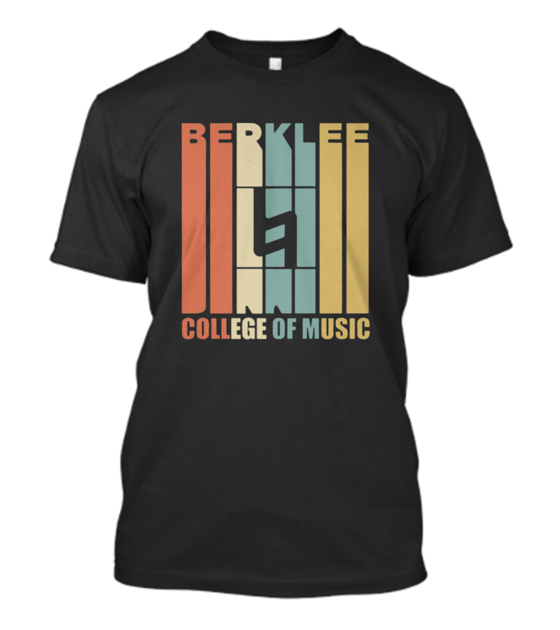 Berklee College Of Music Retro Block Lettering T-Shirt