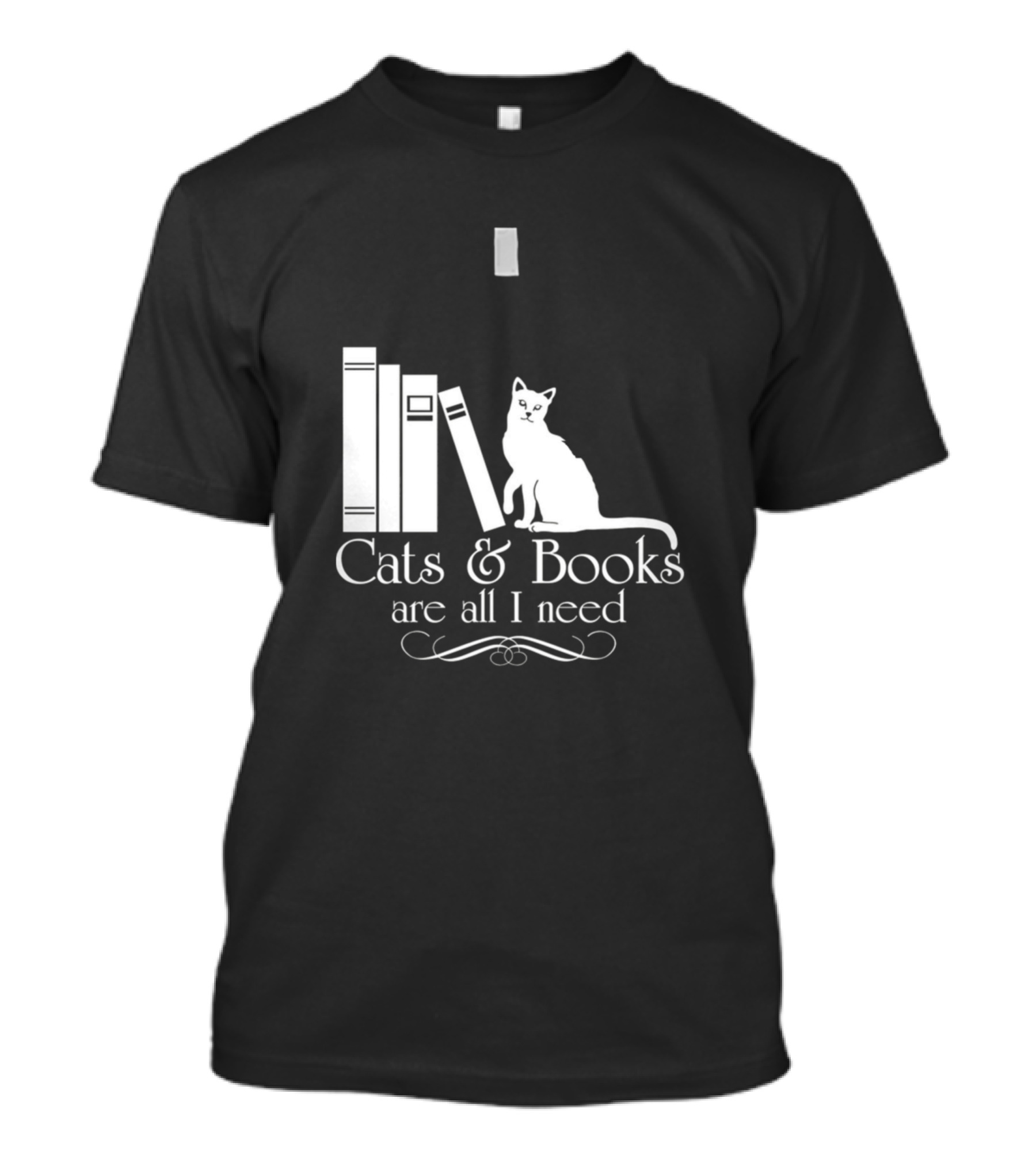 Cats And Books Are All I Need T-Shirt
