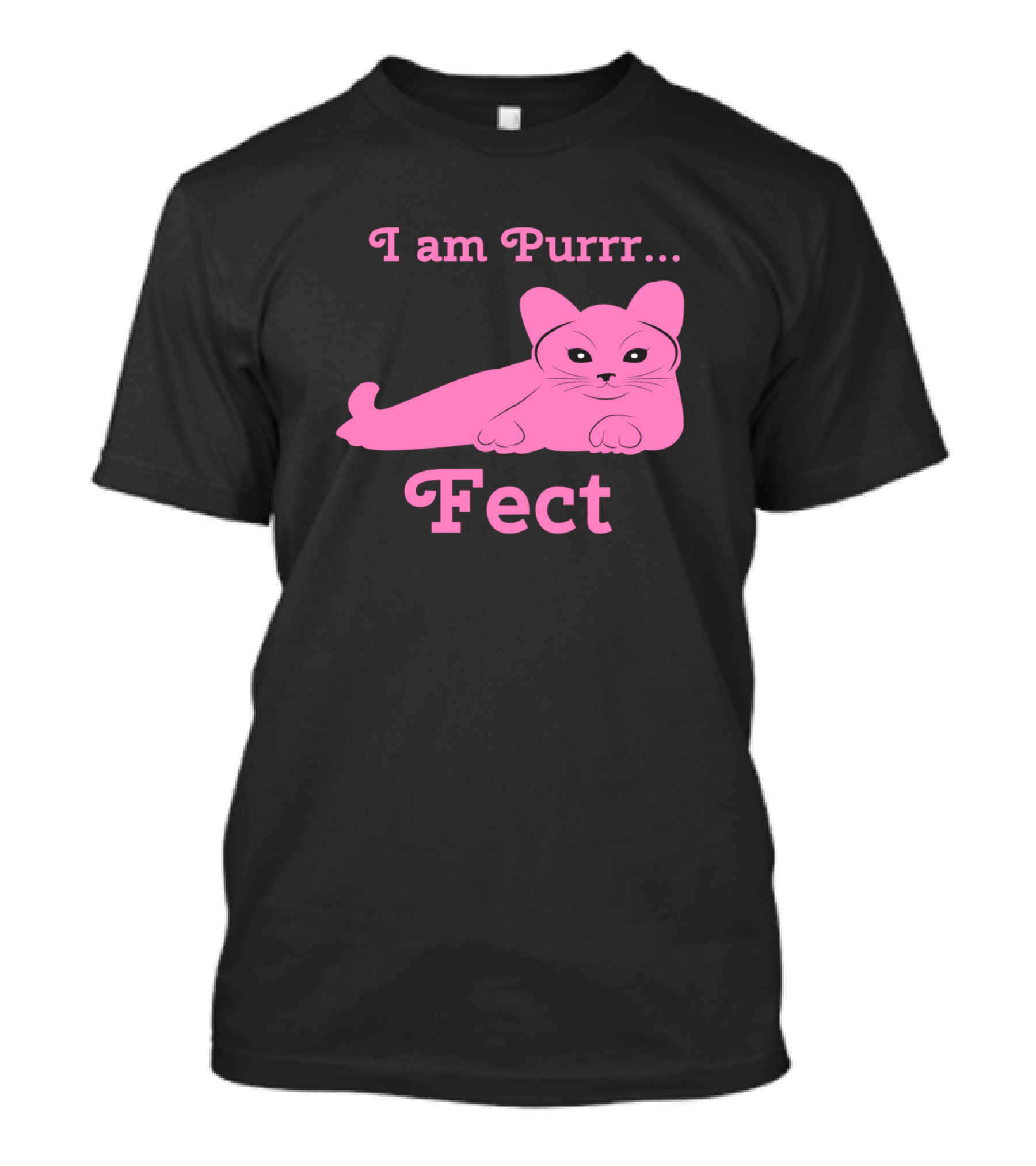 I Am Purrrfect Pink Cat T-Shirt