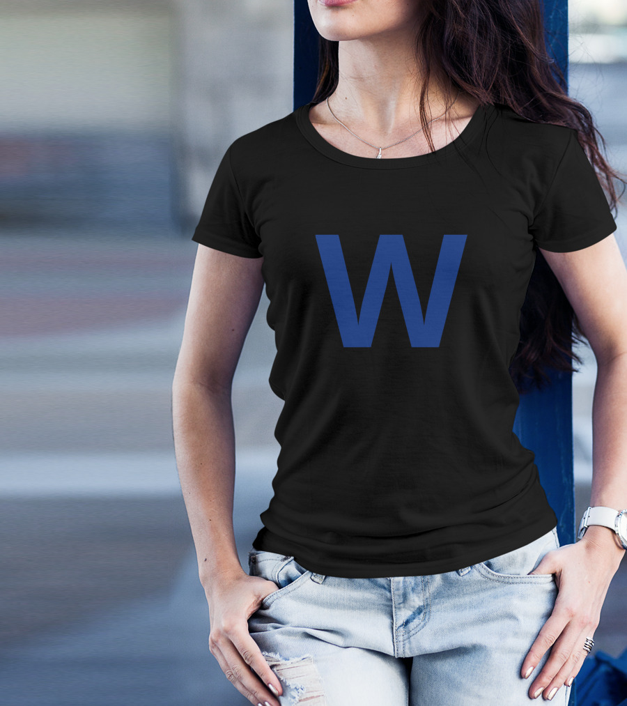 Chicago Cubs Blue W Classic Winning Iconic T-Shirt