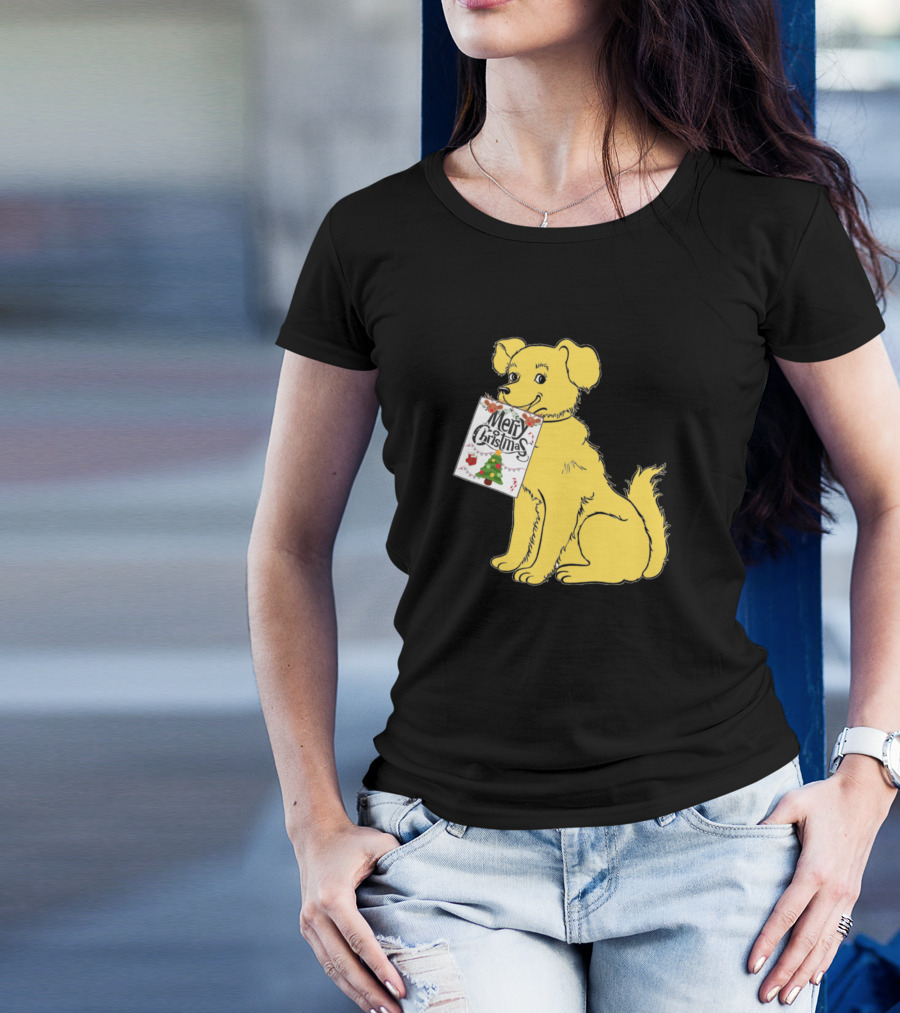 Dog Wishes You A Merry Christmas T-Shirt