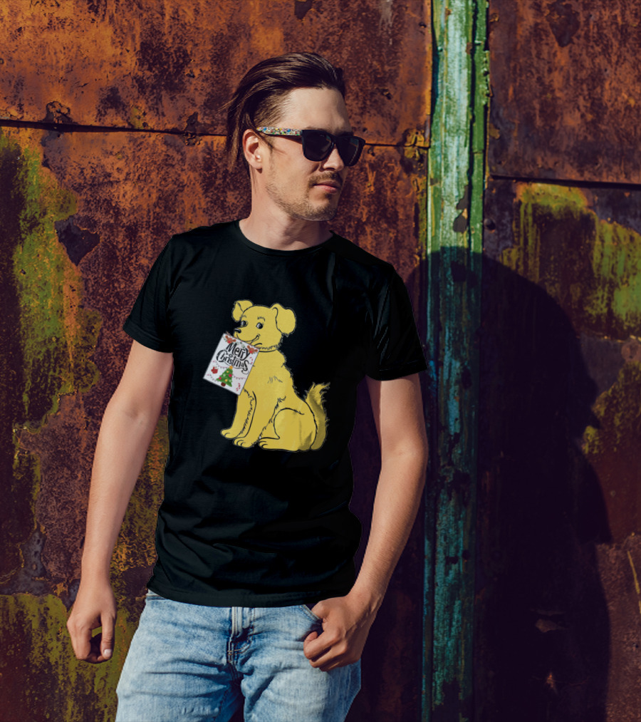 Dog Wishes You A Merry Christmas T-Shirt