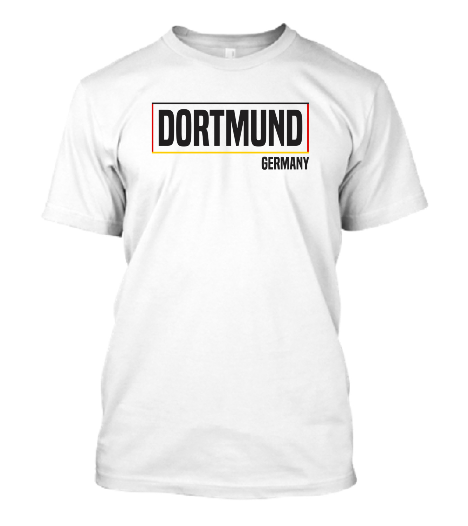 Dortmund Germany Red Yellow Stripe T-Shirt