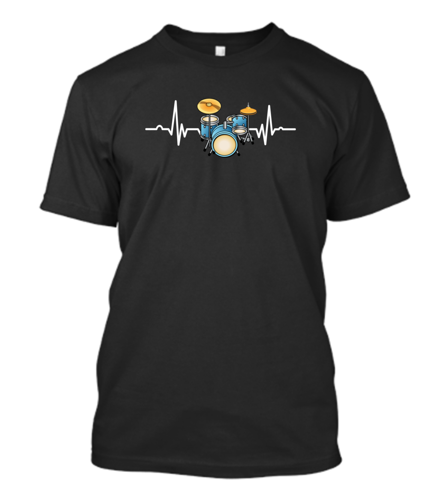 Drum Kit Heartbeat Rhythm T-Shirt