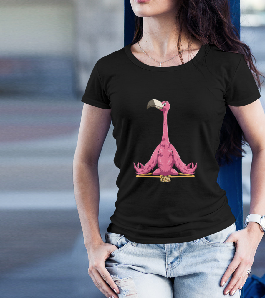 Flamingo Yoga Pose Meditation Flamingo Do T-Shirt