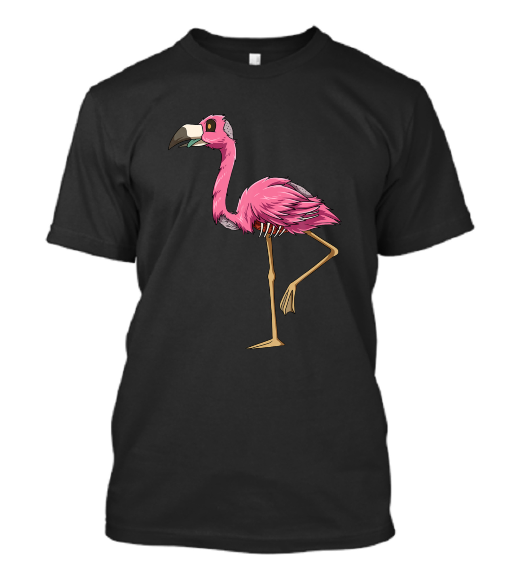 Flamingo Zombie Halloween Scary Flamingo Costume T-Shirt