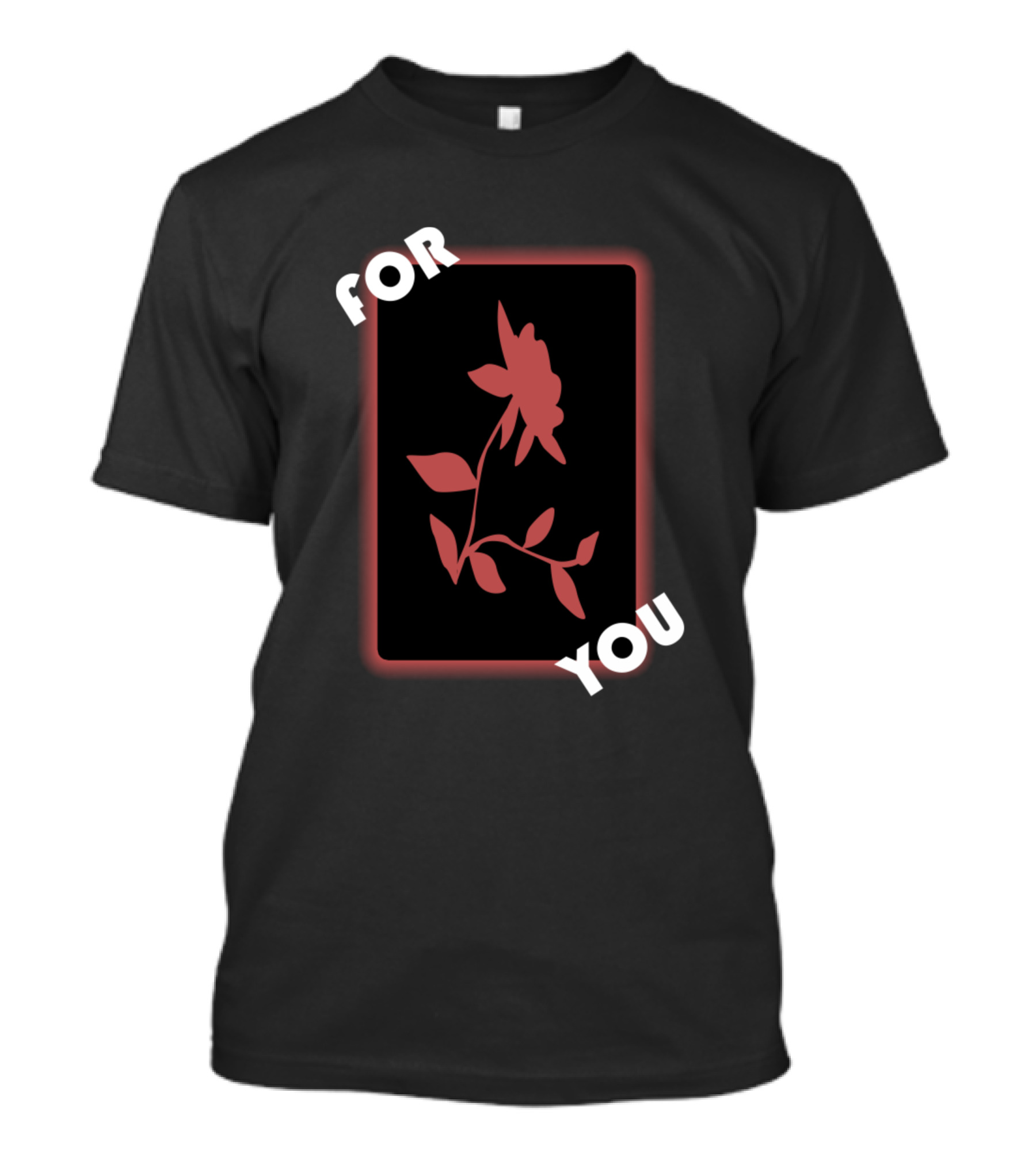 FOR YOU Red Flower T-Shirt