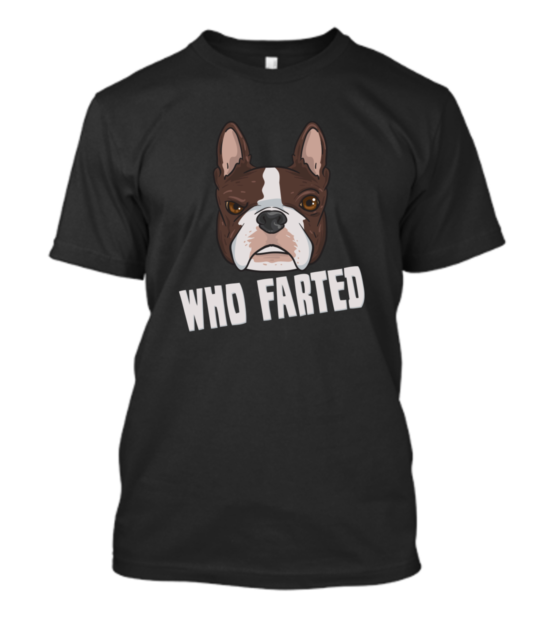 French Bulldog And Boston Terrier Who Farted Face T-Shirt