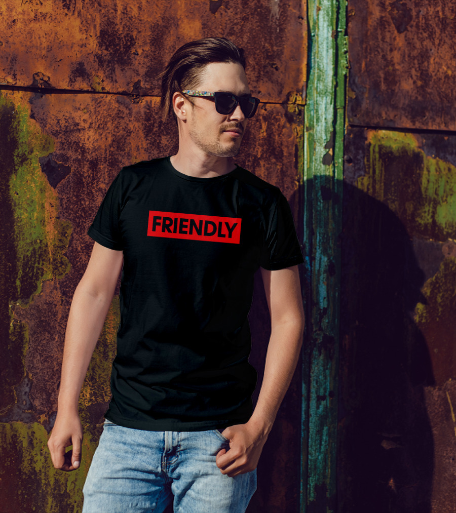 Friendly Red Differenced Block T-Shirt