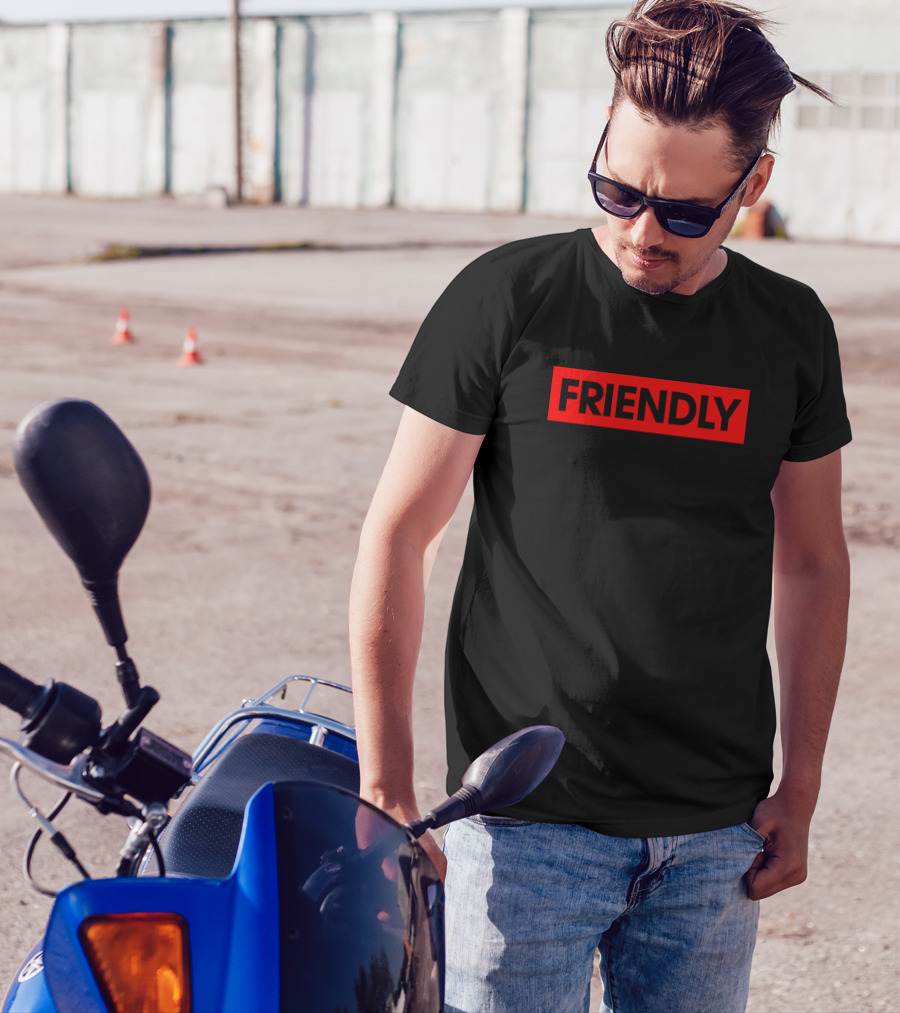 Friendly Red Differenced Block T-Shirt