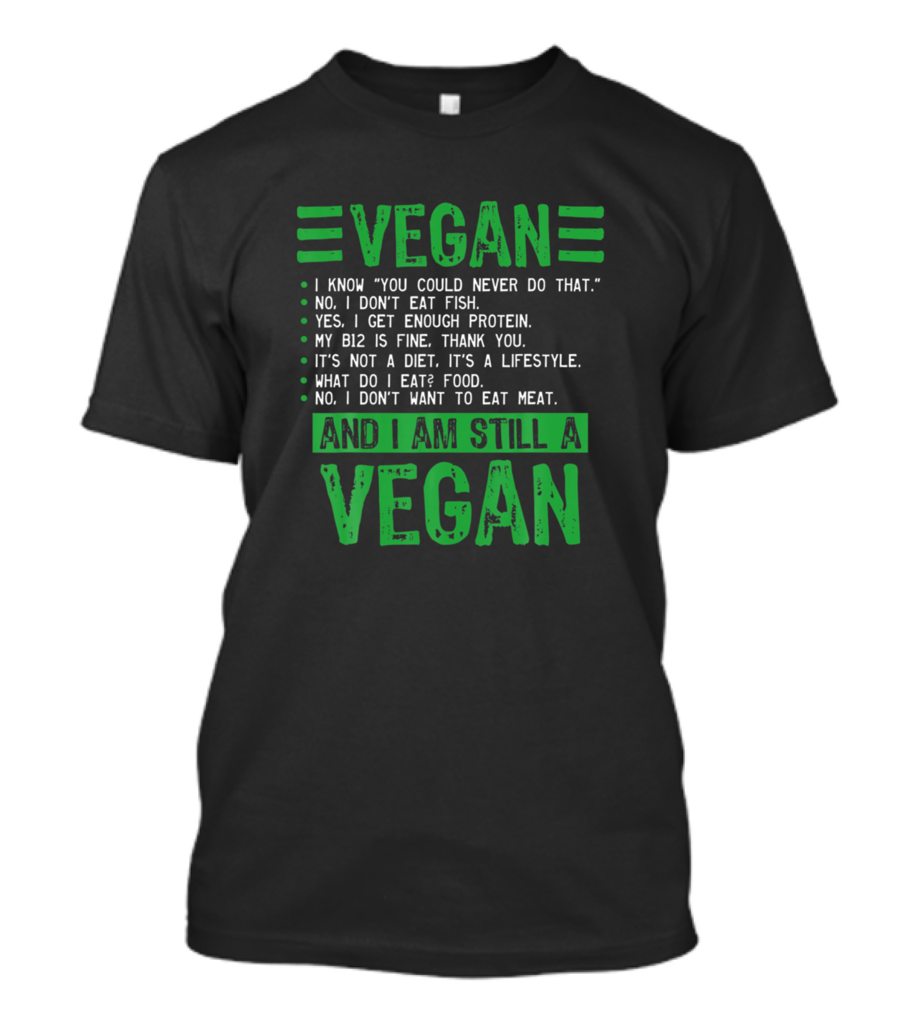 Vegan Lifestyle I Know You Could Never Do That And I Am Still A Vegan T-Shirt