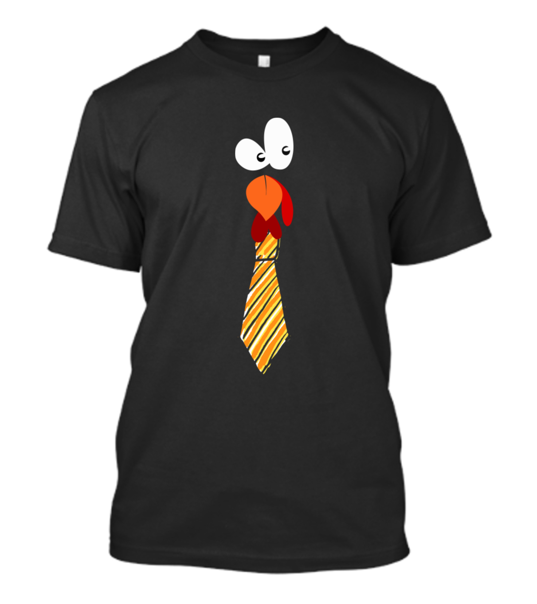Funny Turkey Tie With Big Eyes T-Shirt