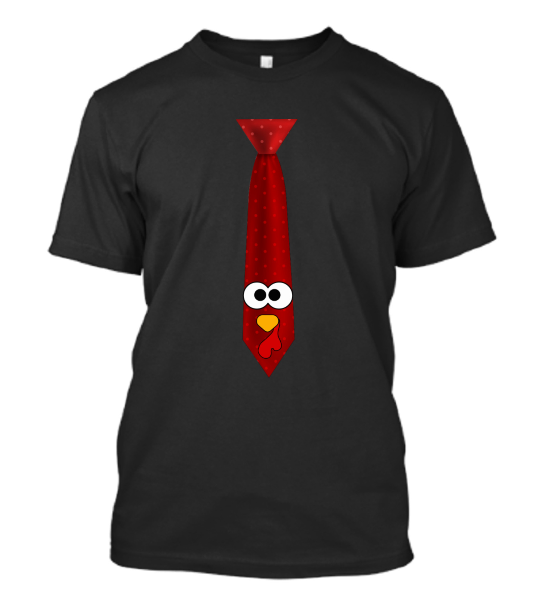 Funny Red Polka Dot Turkey Tie With Googly Eyes T-Shirt