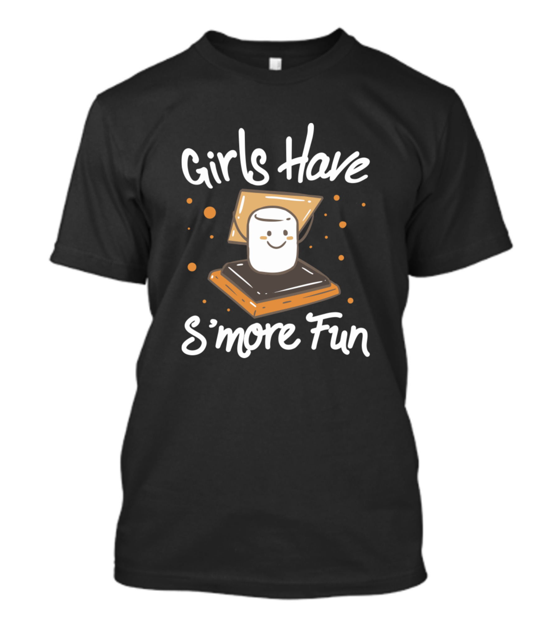 Girls Have S'more Fun Cute Marshmallow Campfire T-Shirt