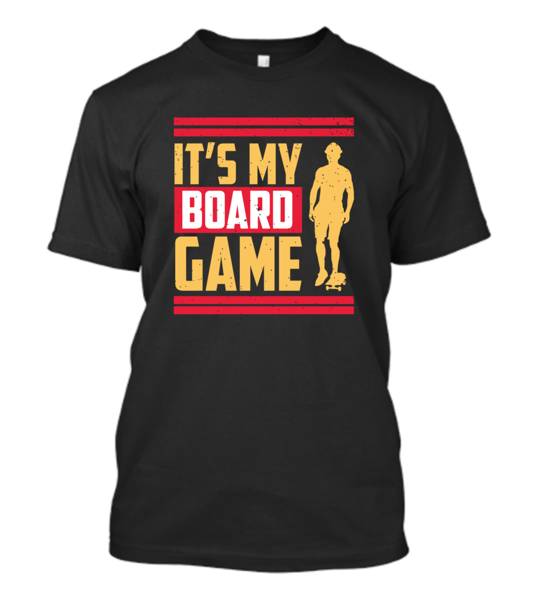 IT'S MY BOARD GAME Skateboarding Figure T-Shirt
