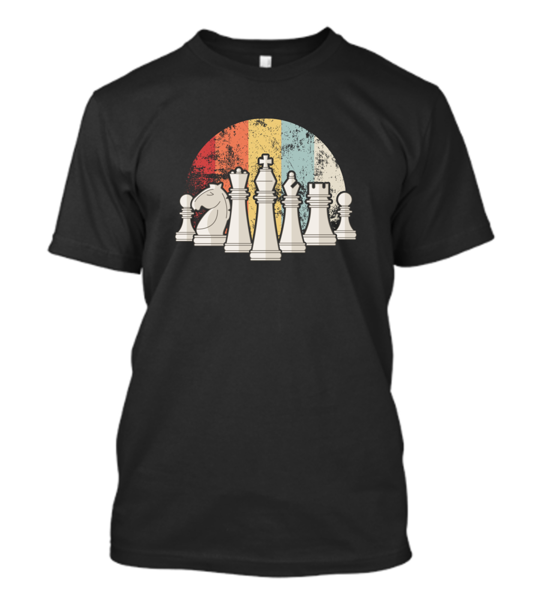 Retro Chess Pieces T-Shirt
