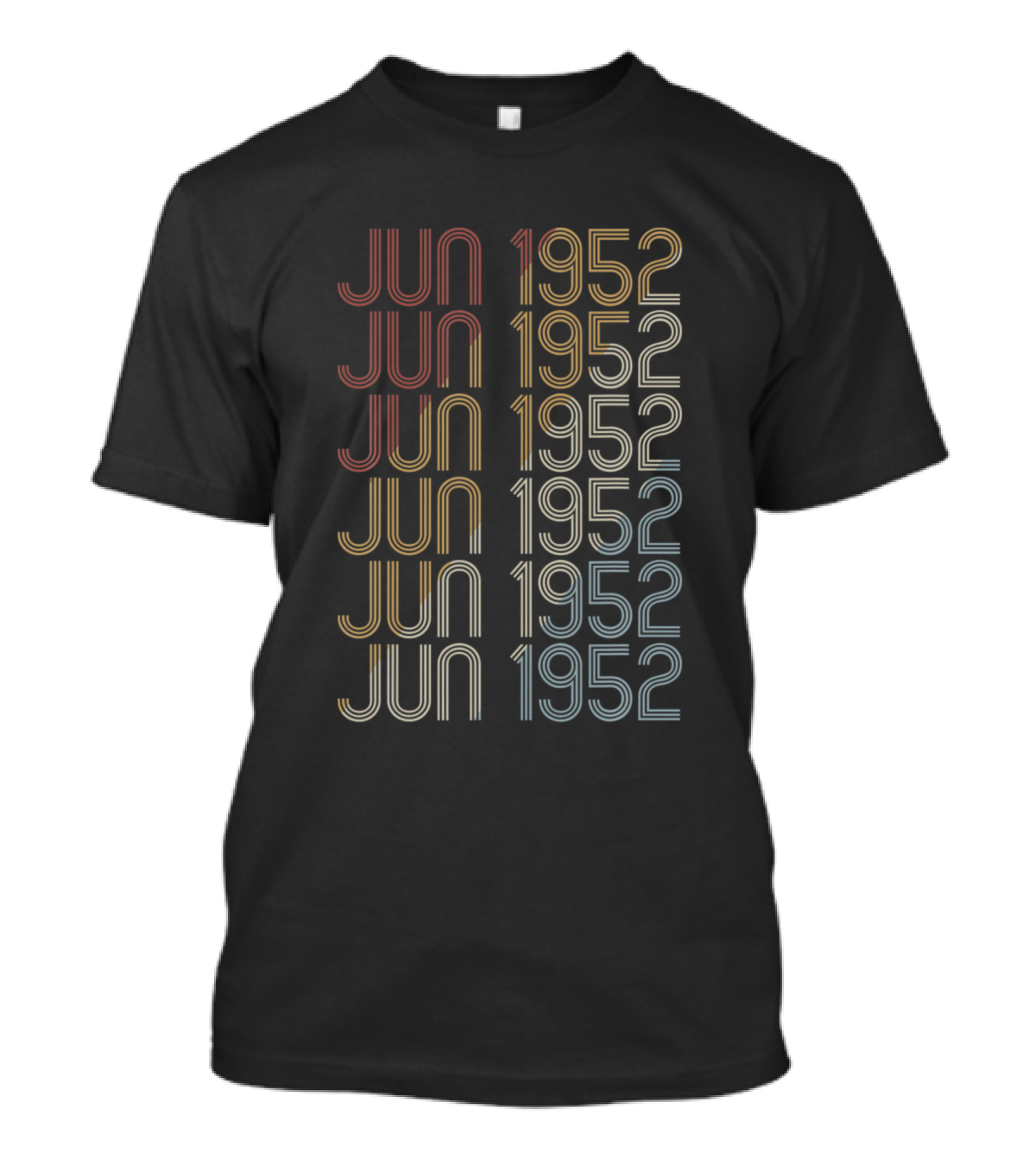 Jun 1952 Retro Vintage Birthday T-Shirt