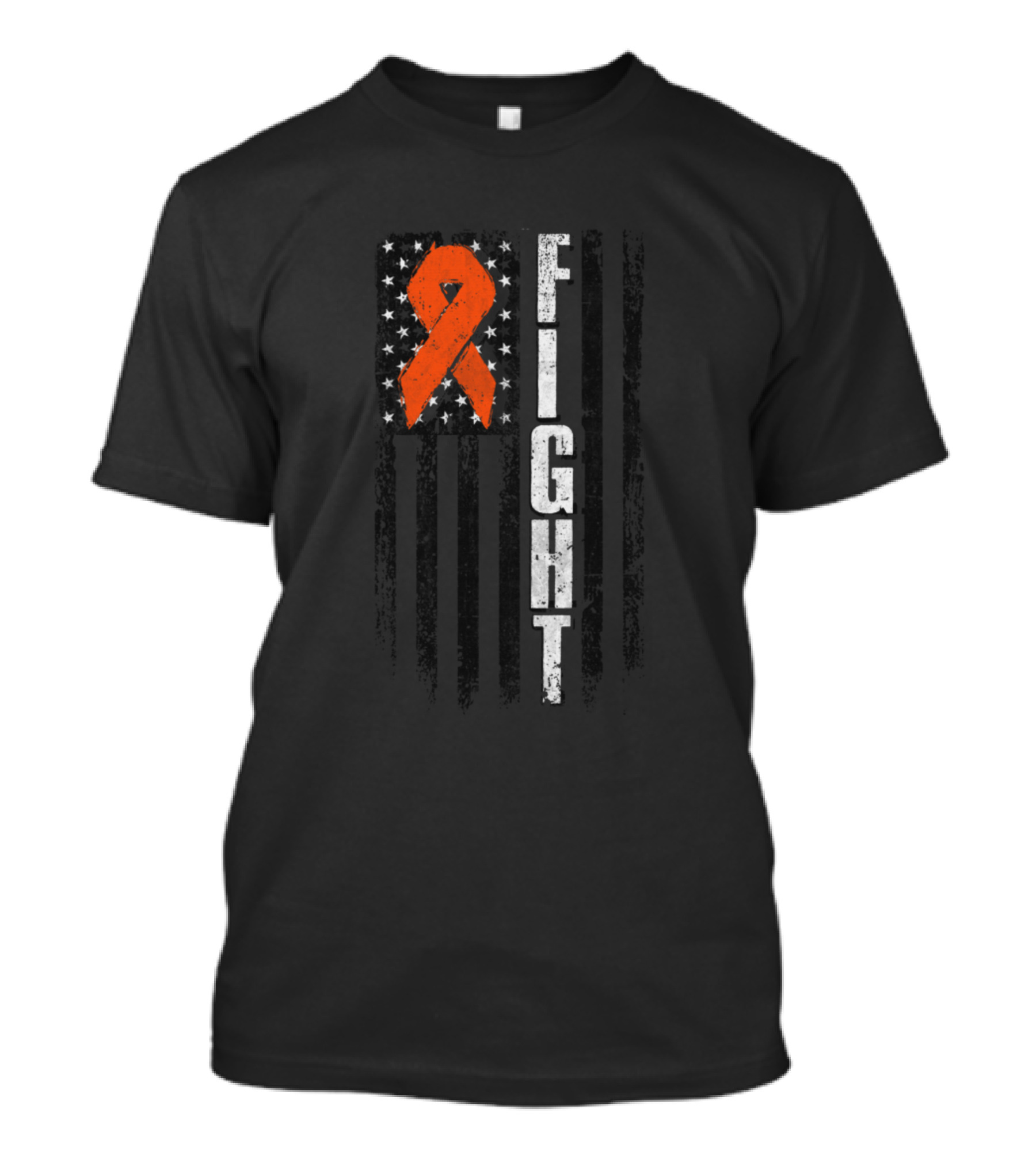 Fight Faith Flag American Multiple Sclerosis Awareness T-Shirt