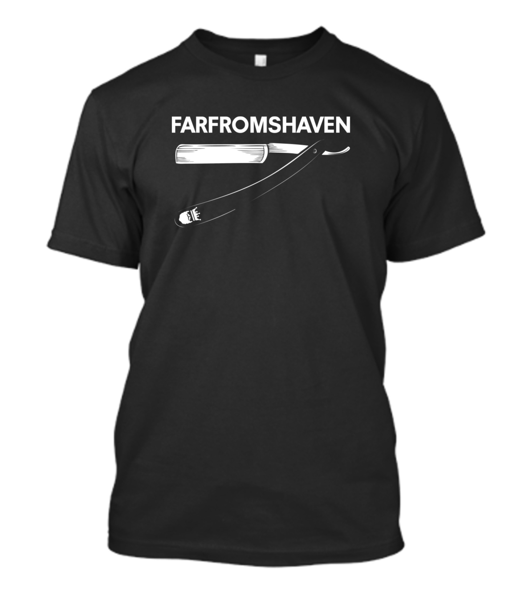 FARFROMSHAVEN Straight Razor Barber T-Shirt