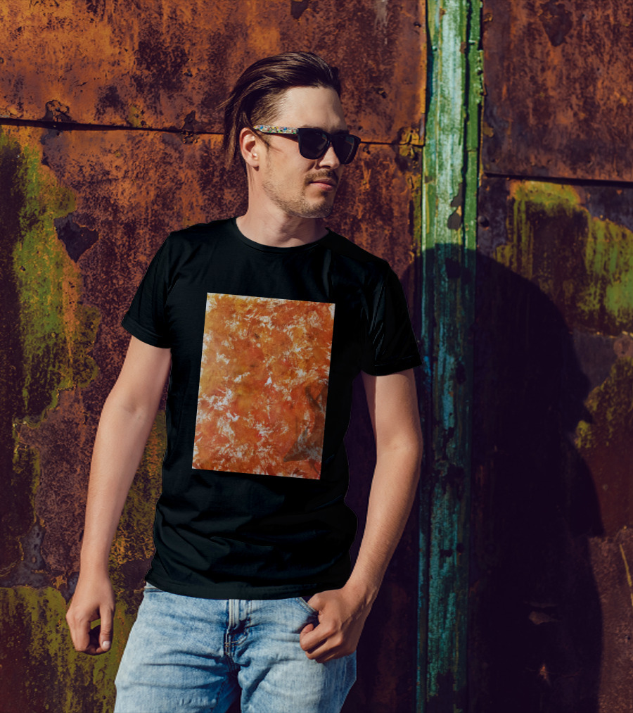 Fun Fall Orange Splashes Autumn Texture T-Shirt