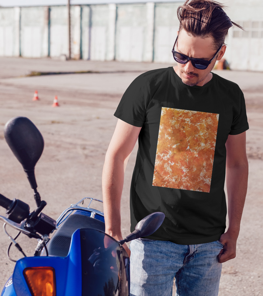 Fun Fall Orange Splashes Autumn Texture T-Shirt