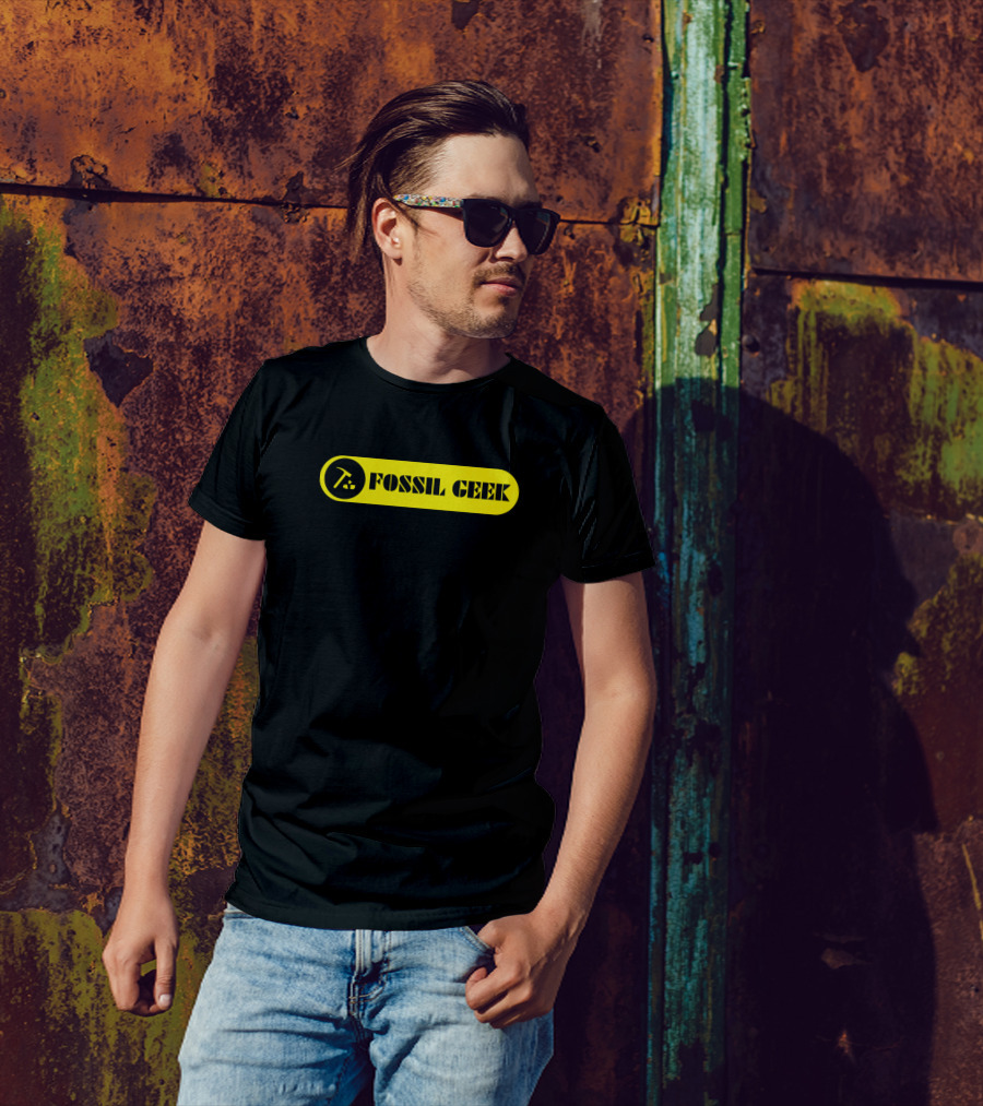 Fossil Geek Geologist Paleontologist Hammer T-Shirt