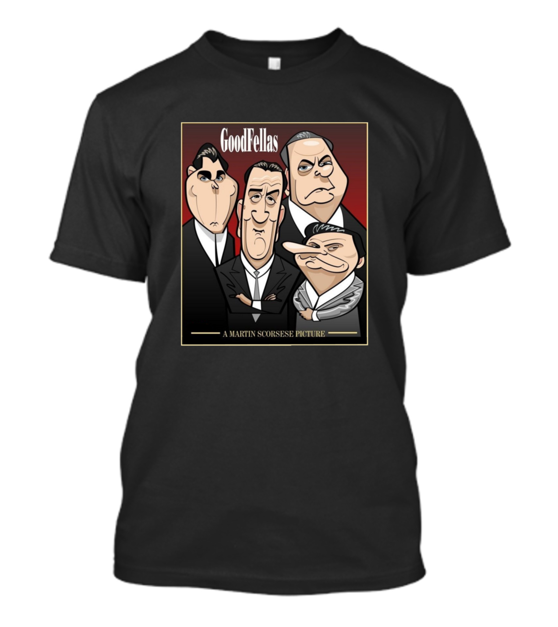 Goodfellas A Martin Scorsese Picture Caricature Characters T-Shirt