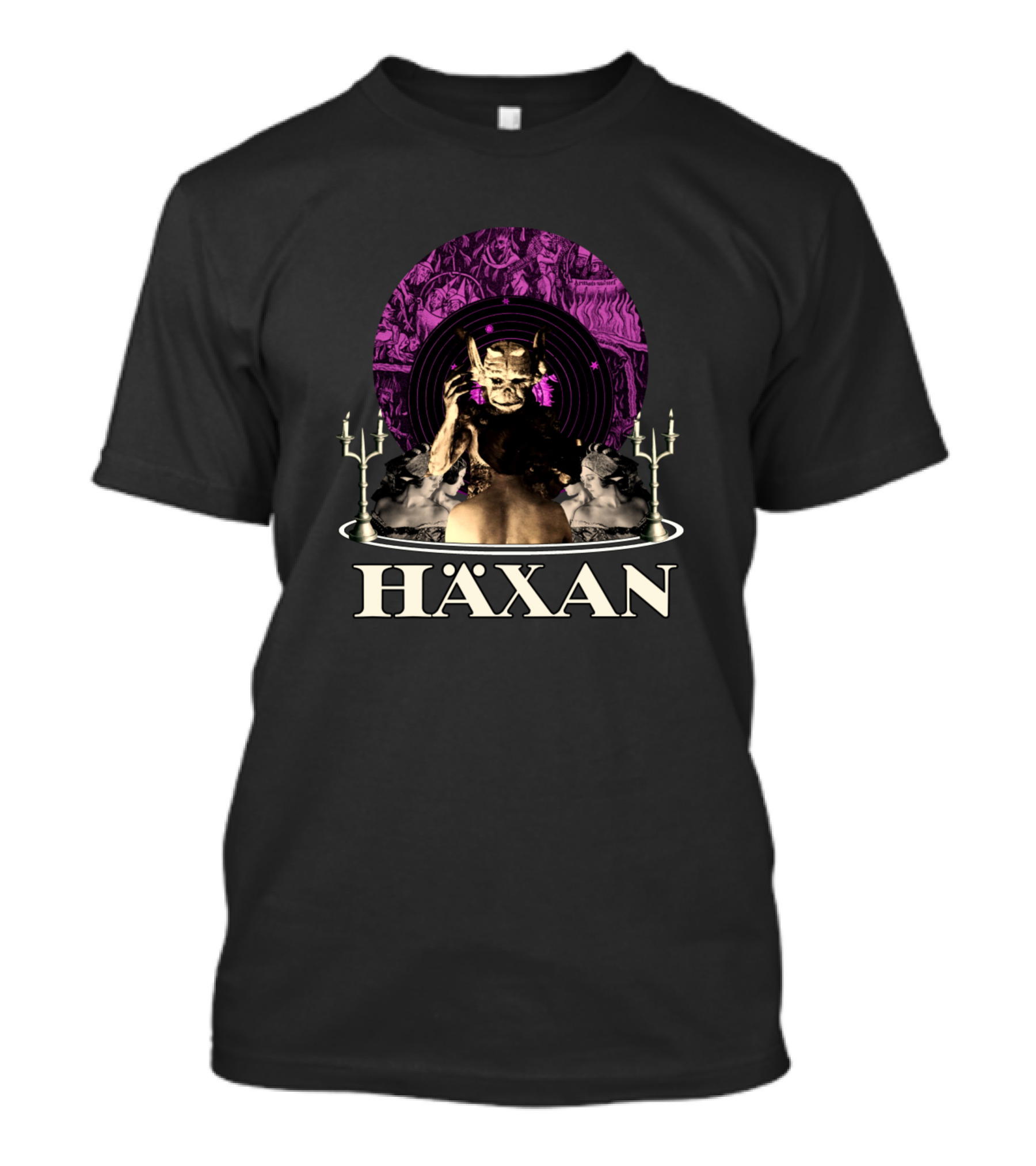 Häxan Witchcraft Through The Ages Candelabra Demon T-Shirt