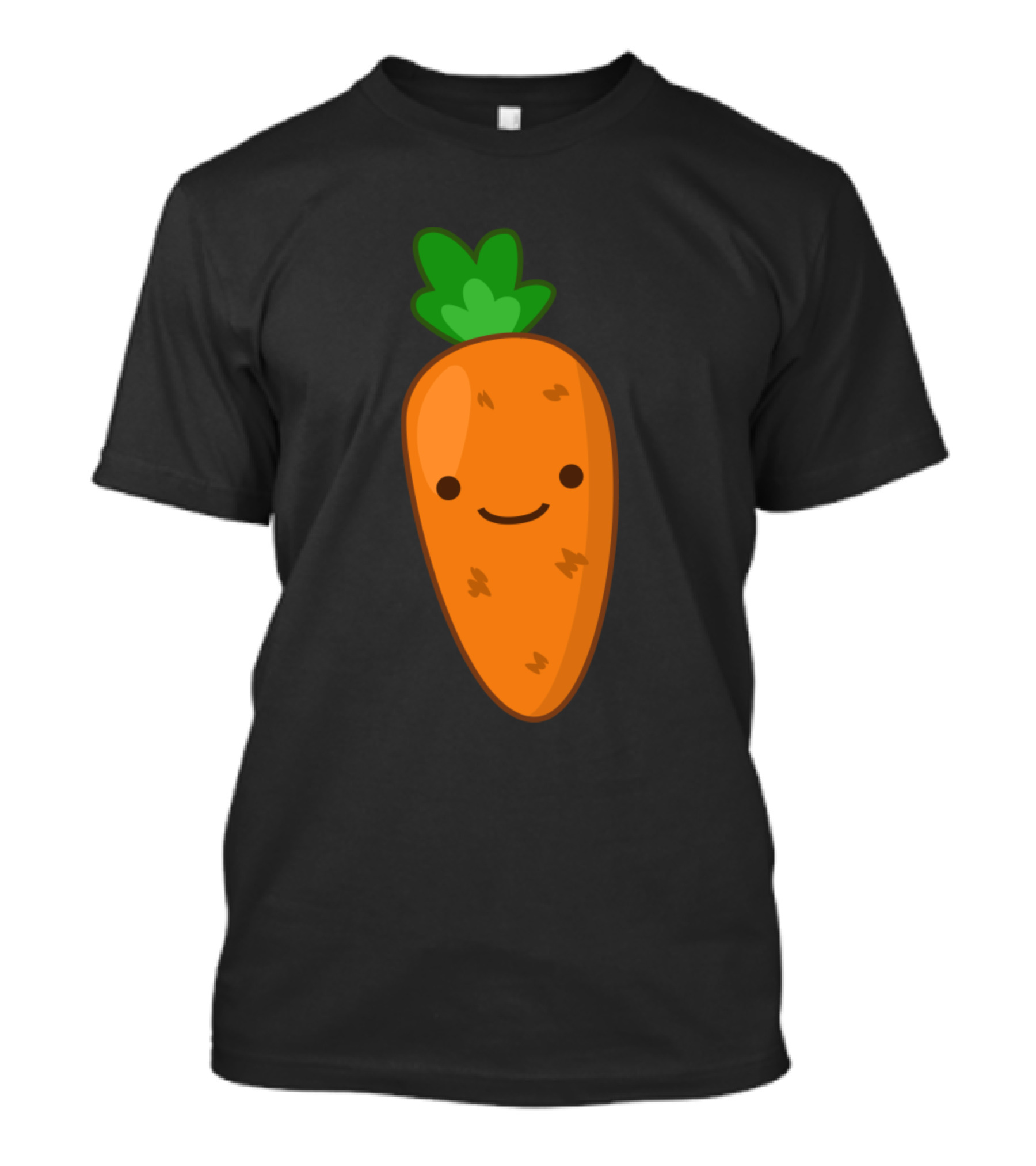 Happy Carrot Smiling Cartoon T-Shirt