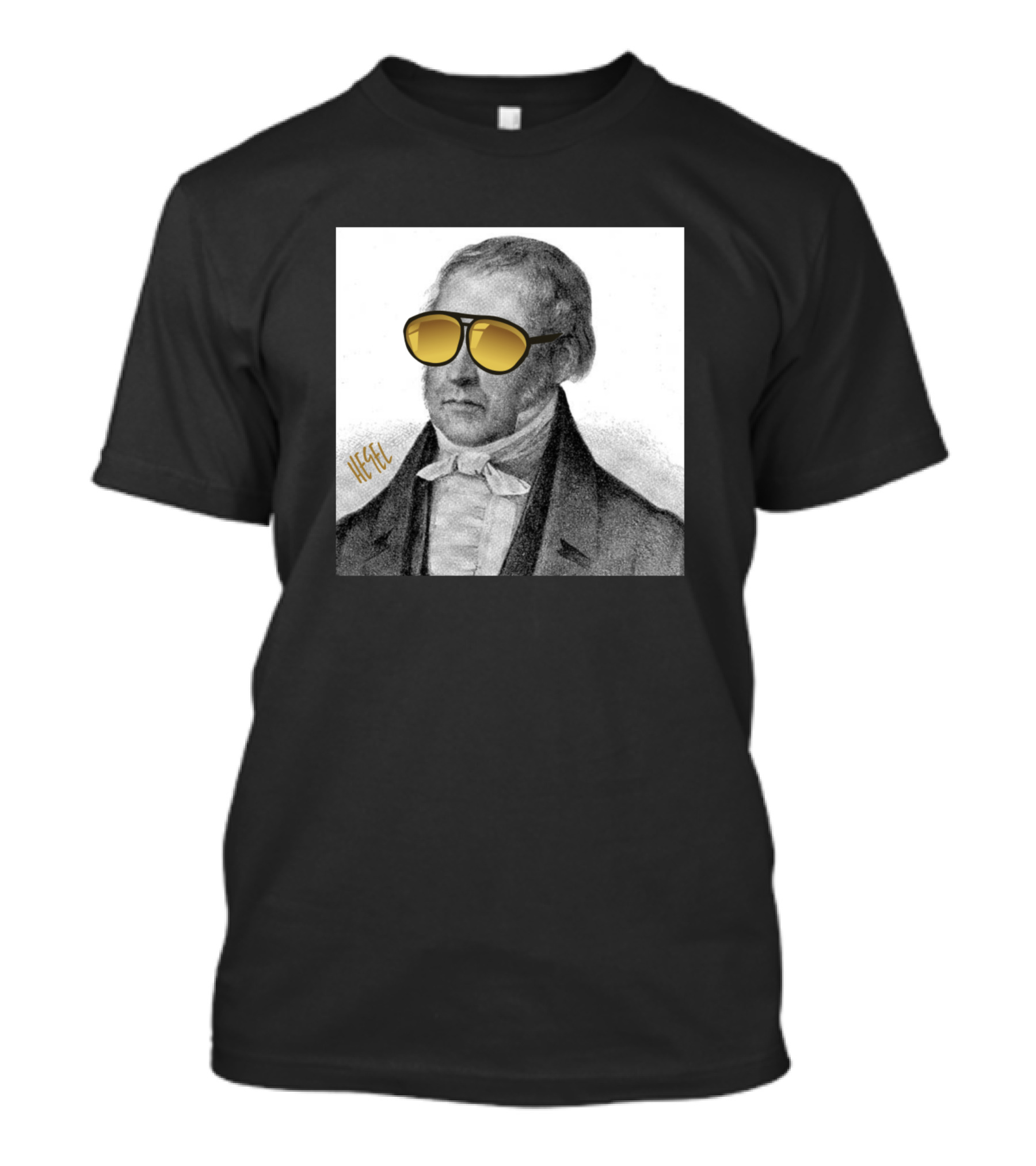 Hegel Philosopher Portrait With Sunglasses T-Shirt