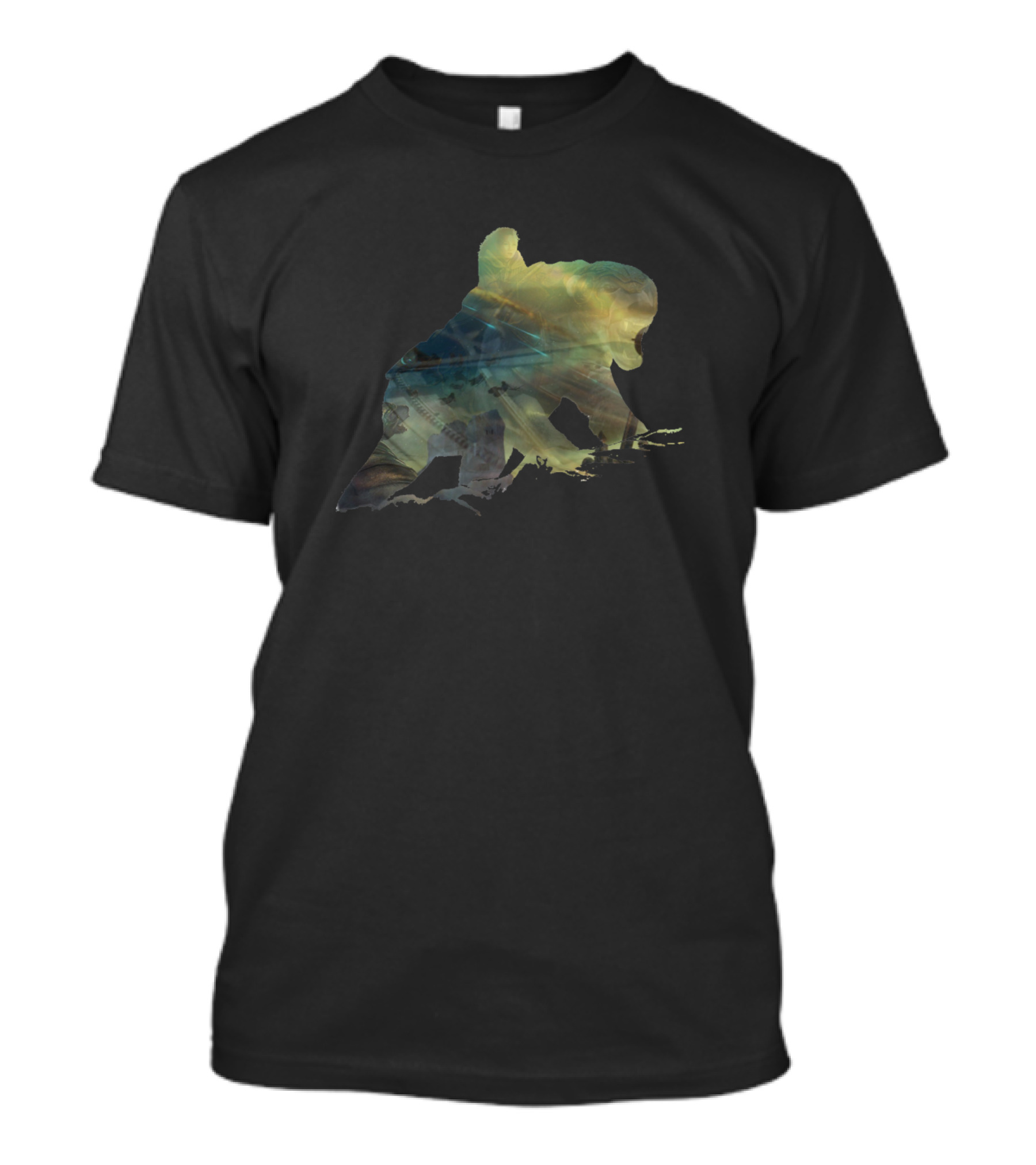 His Dark Materials Armored Polar Bear Silhouette Scene T-Shirt