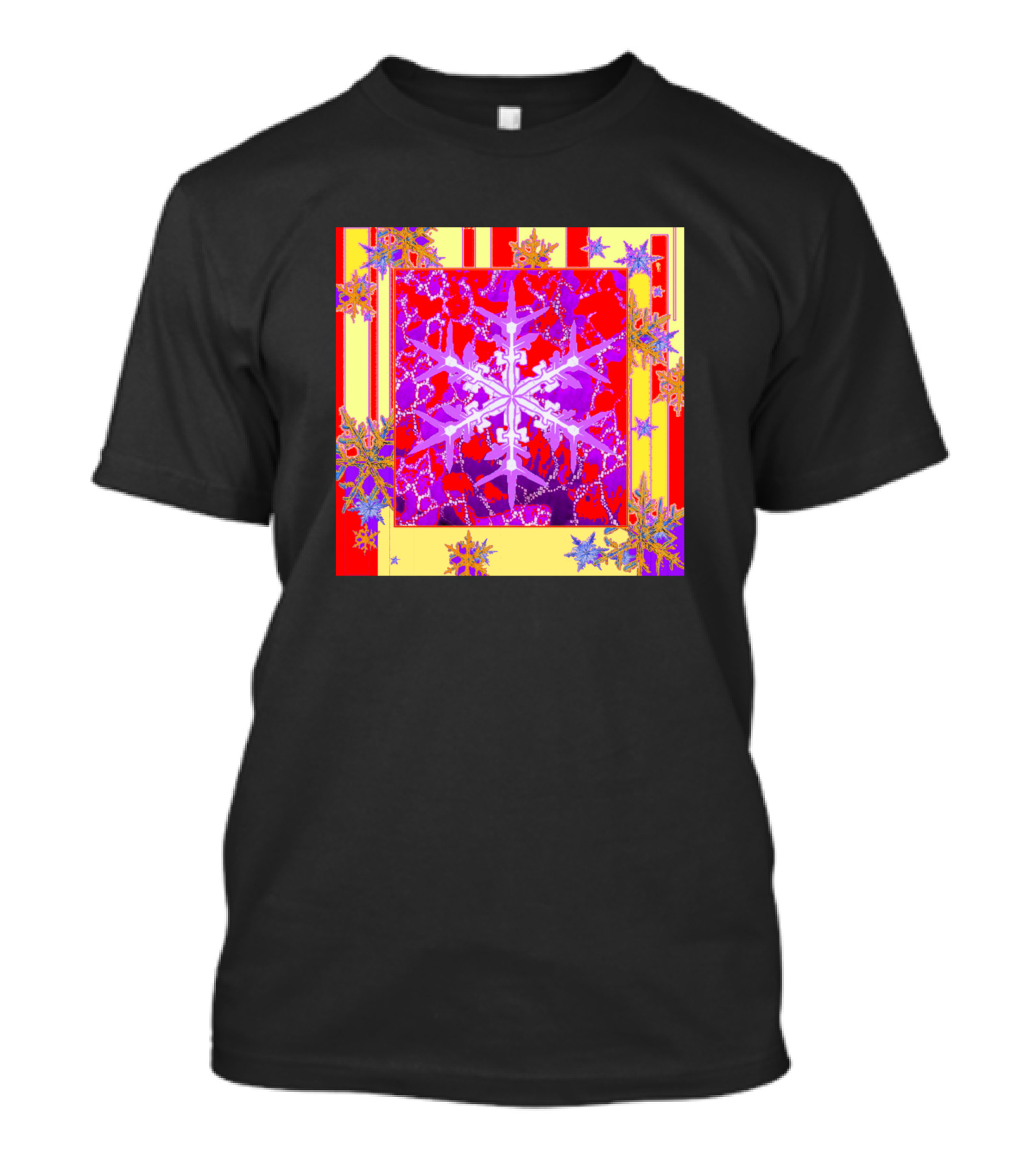 Holiday Snowflake Vibrant Winter T-Shirt