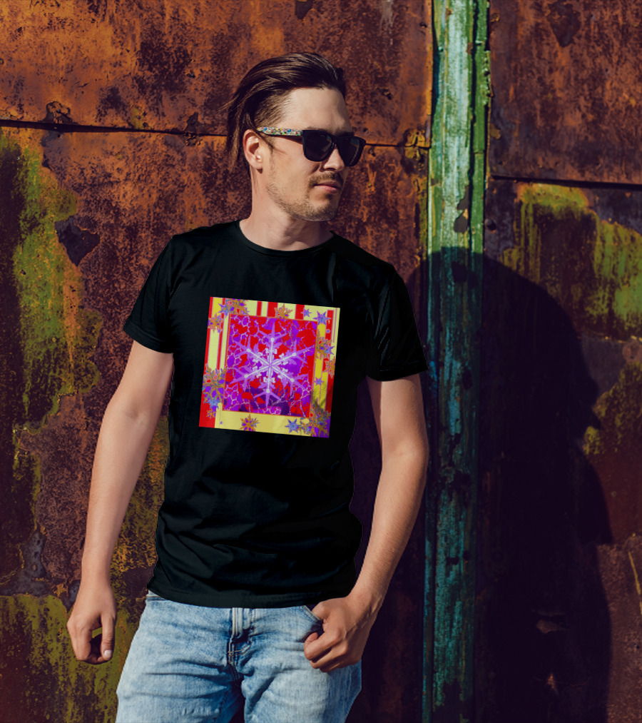 Holiday Snowflake Vibrant Winter T-Shirt